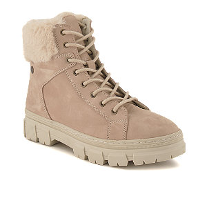 Varese Cacau Damen Schnürboot Beige von Varese