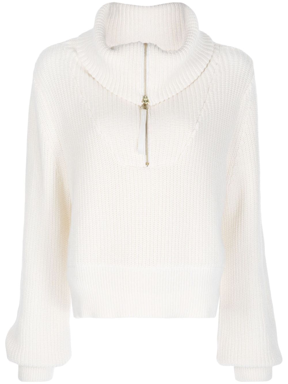 Varley "Mentone" half-zip knit jumper - White von Varley