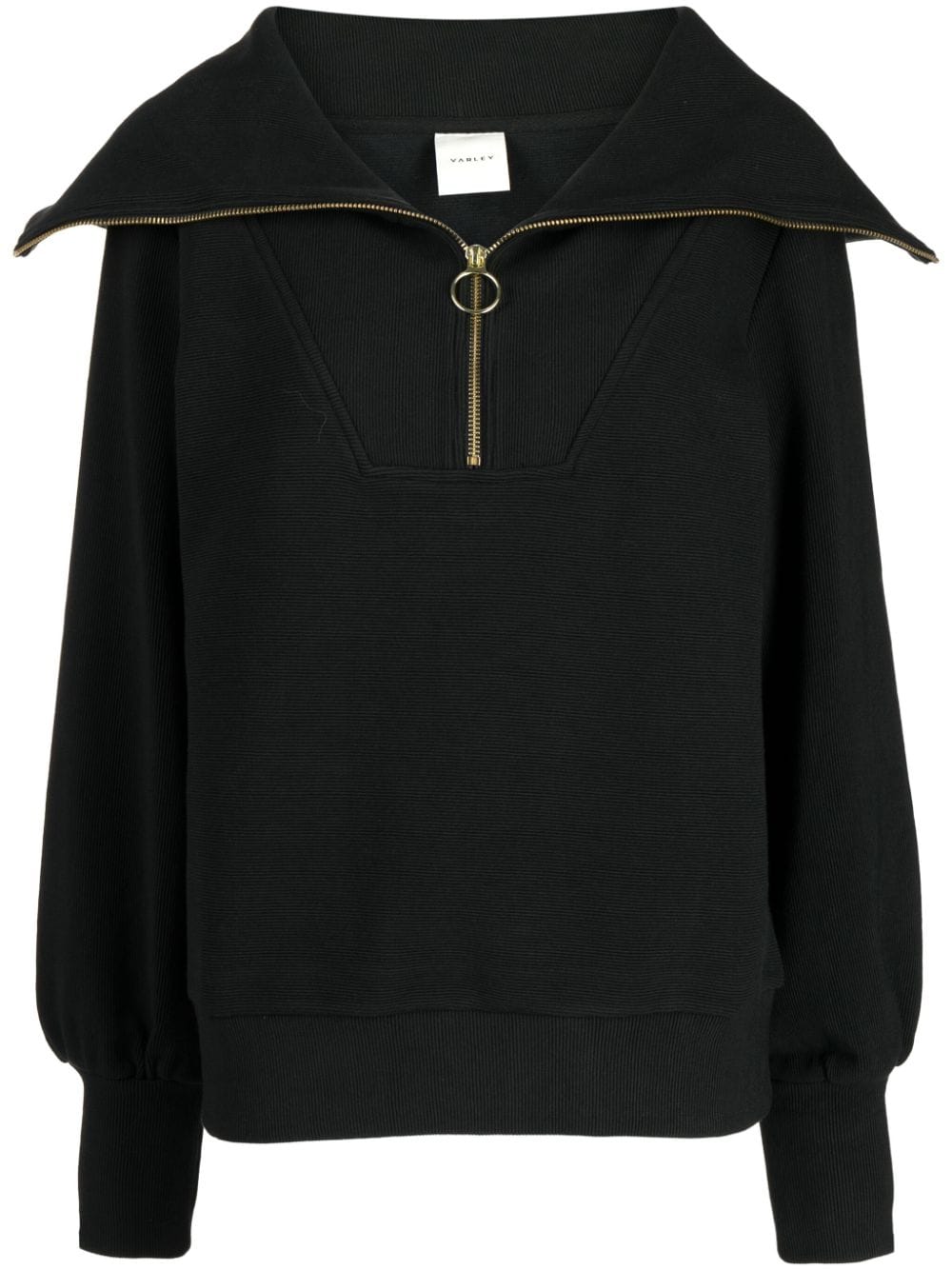 Varley oversize-collar ribbed jumper - Black von Varley