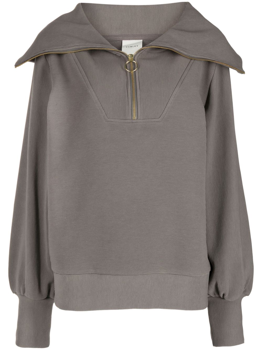 Varley oversize-collar ribbed jumper - Grey von Varley