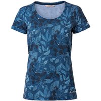 VAUDE Damen Funktionsshirt Skomer Print blau | 42 von Vaude