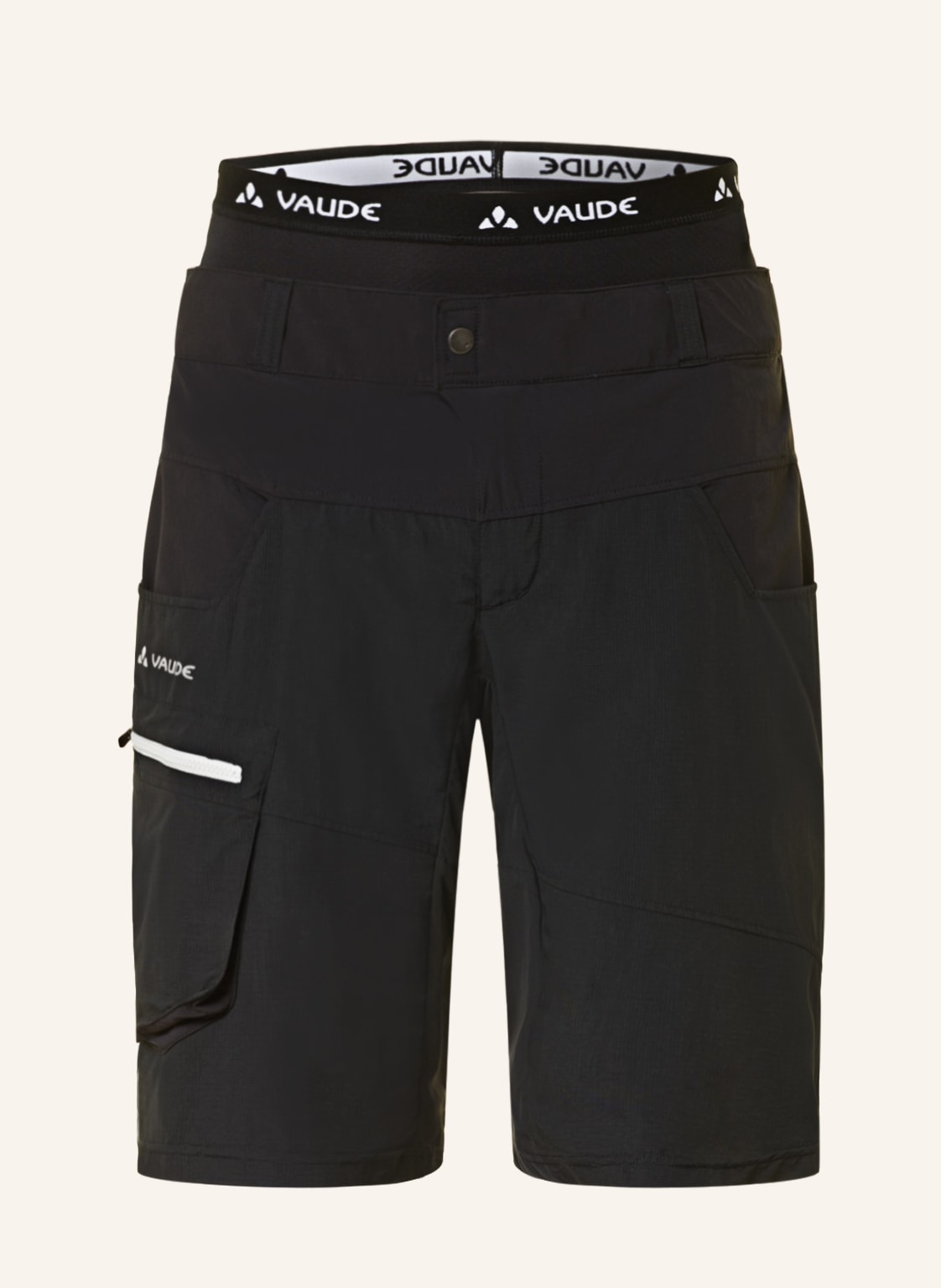 Vaude Radhose Qimsa Mit Gepolsterter Innenhose schwarz Vaude Radhose Qimsa Mit Gepolsterter Innenhose schwarz von Vaude