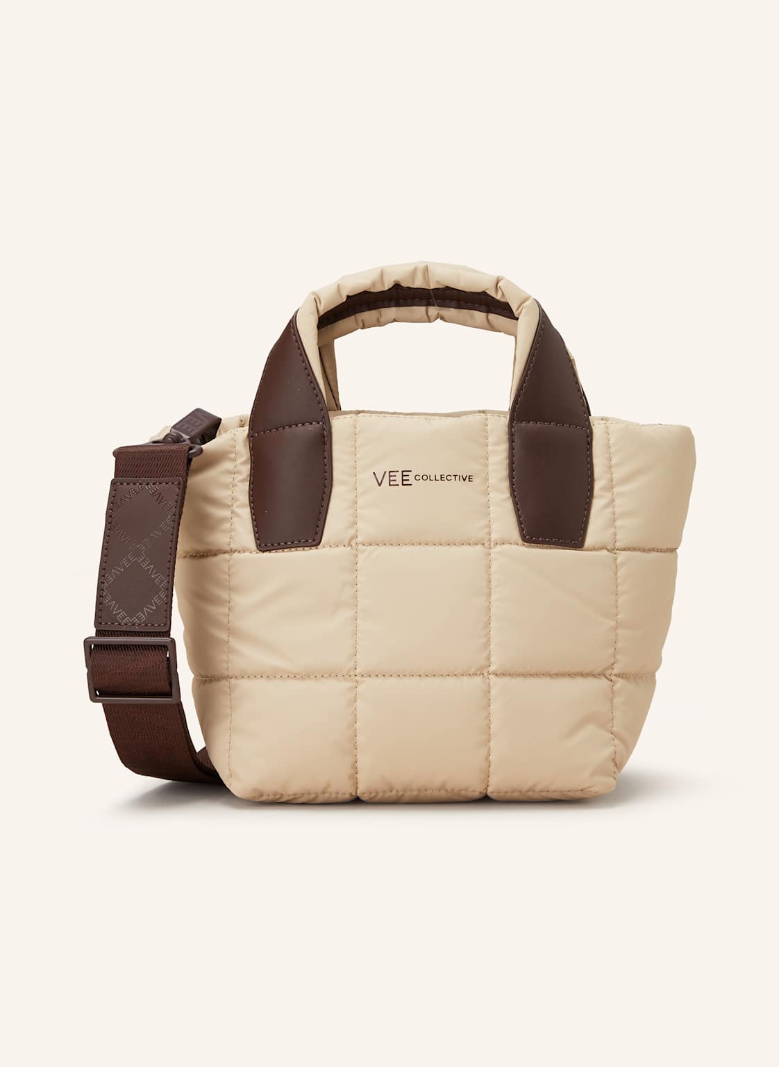 Vee Collective Umhängetasche Porter Mini Tote Mit Pouch beige von Vee Collective