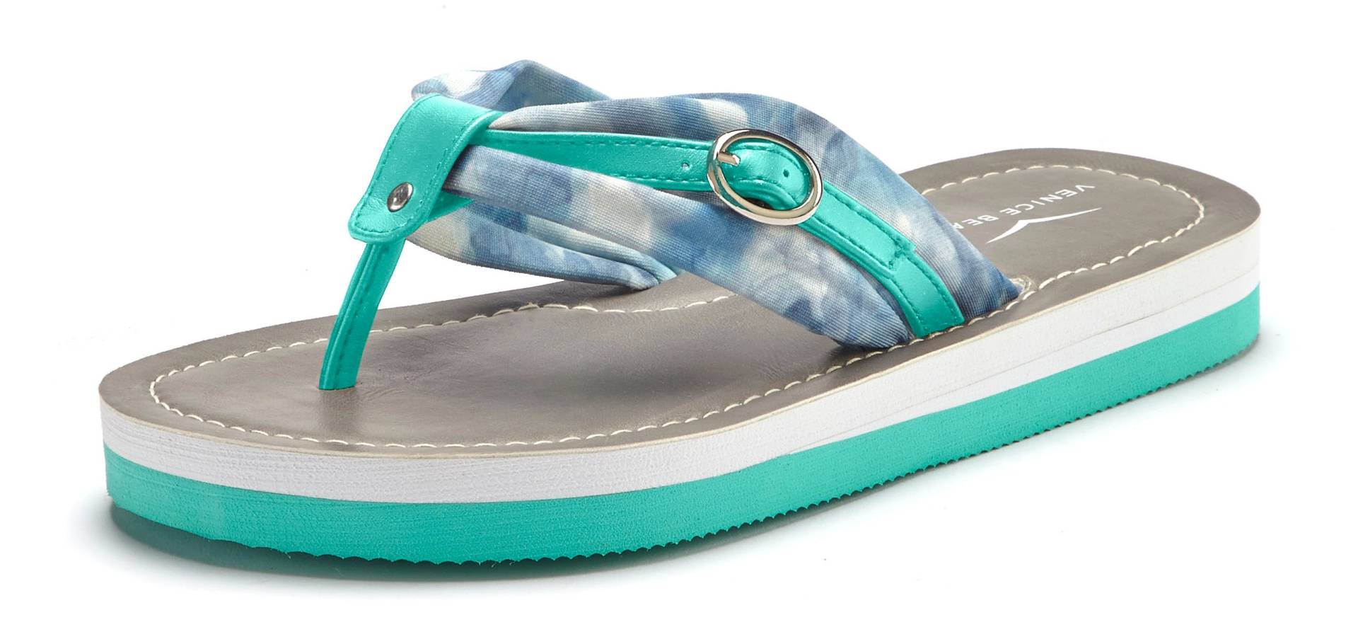 Venice Beach Badezehentrenner, Sandale, Pantolette, Badeschuh, Flip Flop mit modischem Print VEGAN von Venice Beach