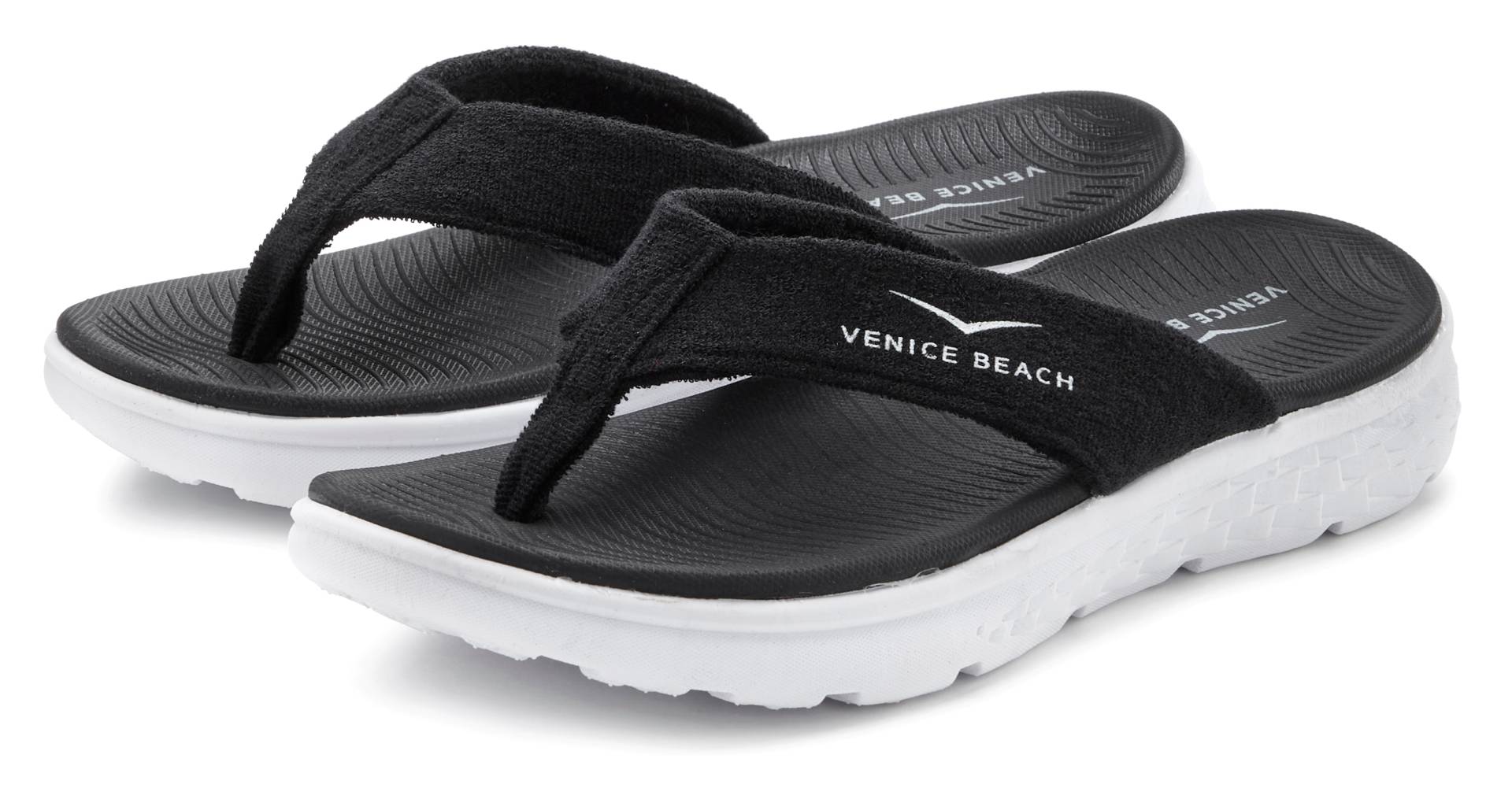 Venice Beach Badezehentrenner, Sandale, Pantolette, Badeschuh ultraleicht im sportiven Look VEGAN von Venice Beach