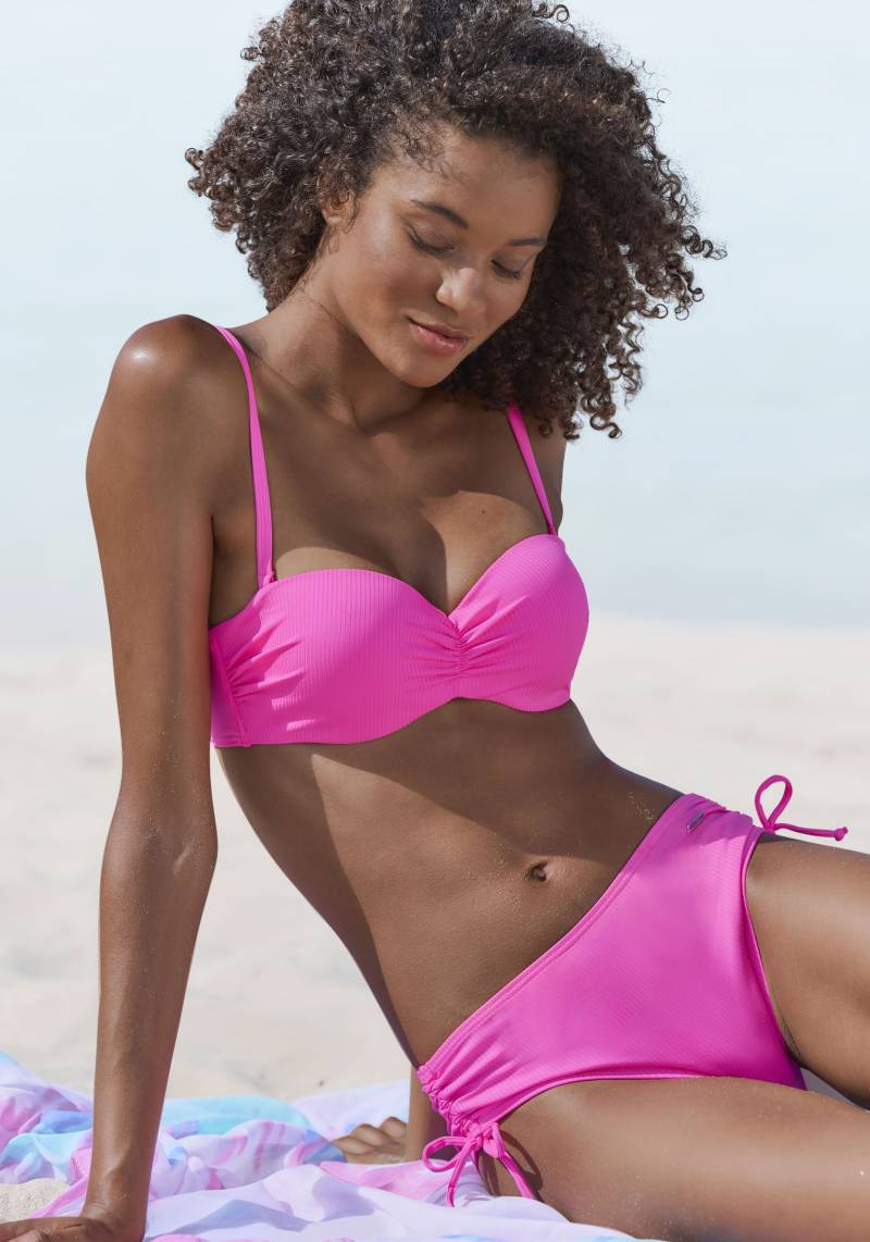 Venice Beach Bandeau-Bikini-Top »Lucky«, aus gerippter Strukturware von Venice Beach
