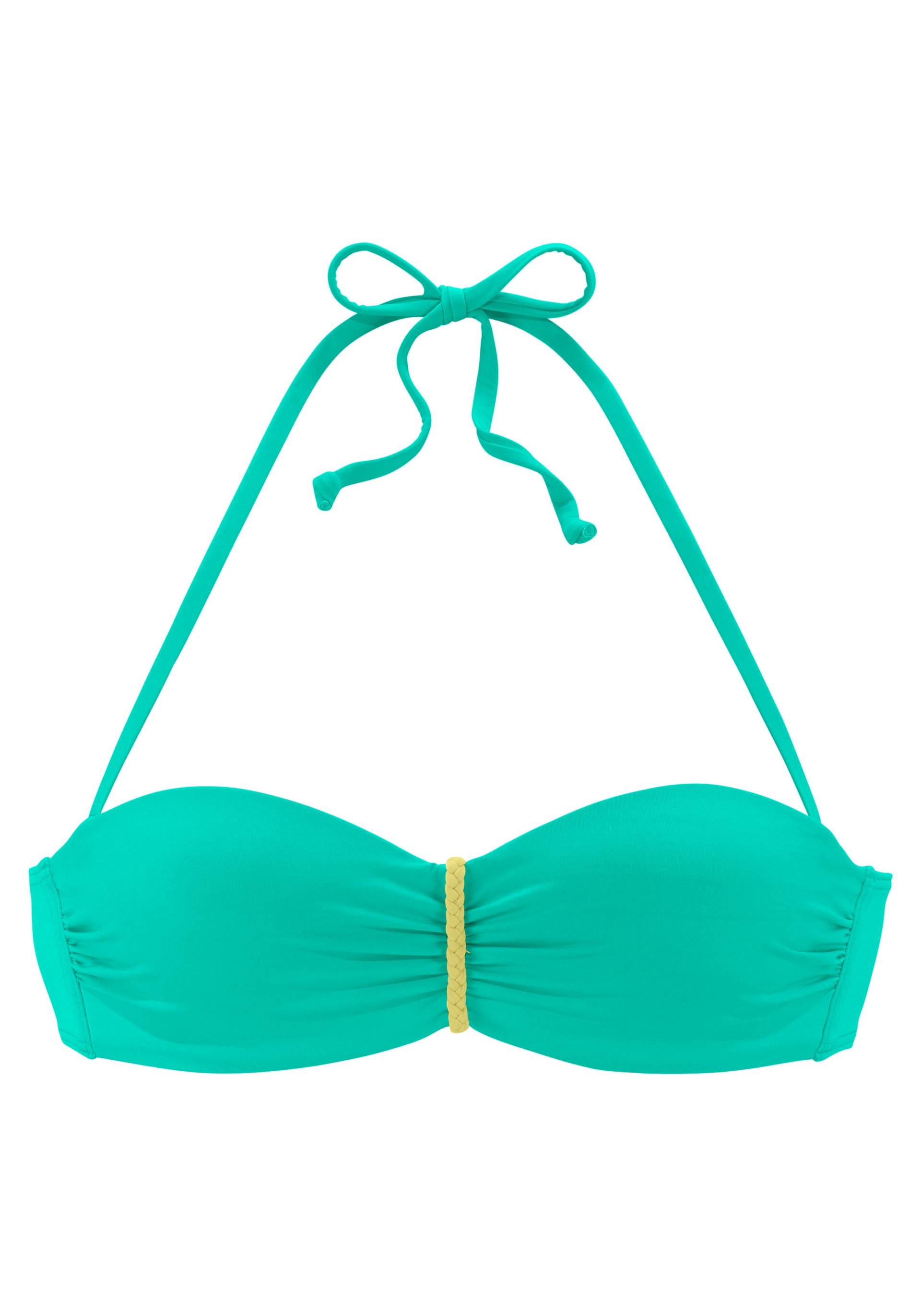 Venice Beach Bügel-Bandeau-Bikini-Top »Anna«, mit geflochtenen Details von Venice Beach