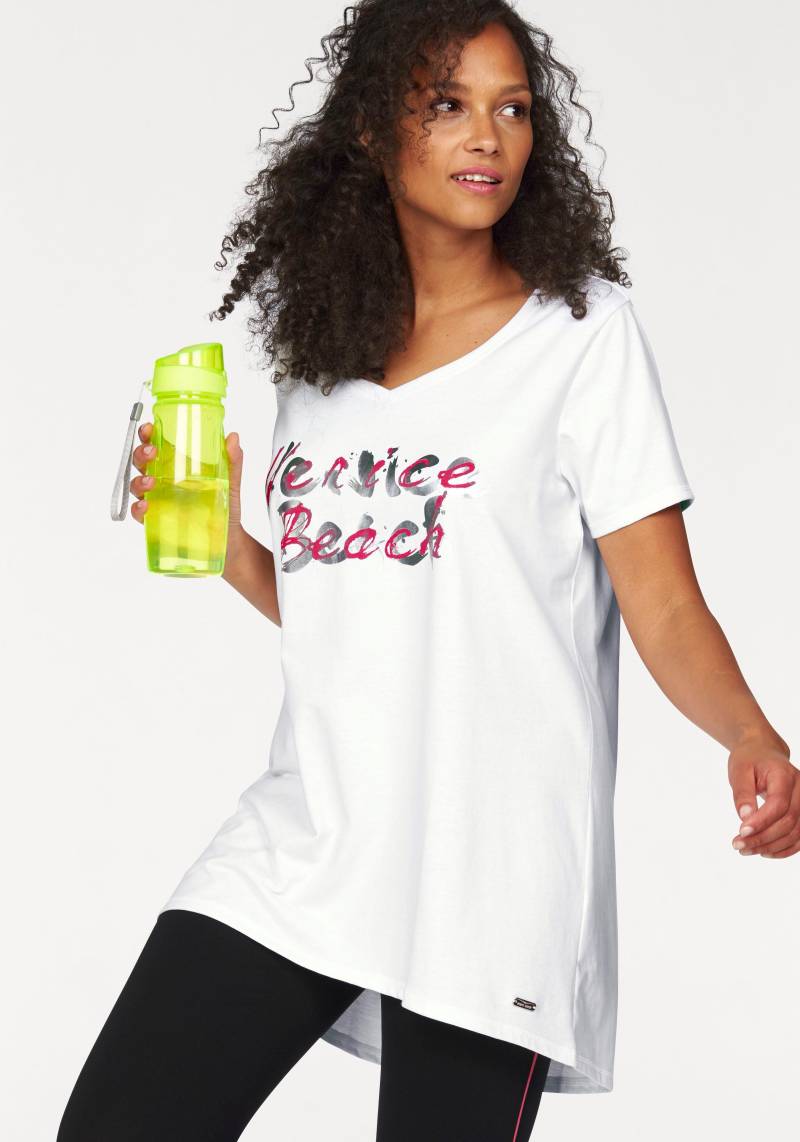 Venice Beach Longshirt, Langarm, lockere Passform, mit Logodruck, herzförmiger Ausschnitt von Venice Beach