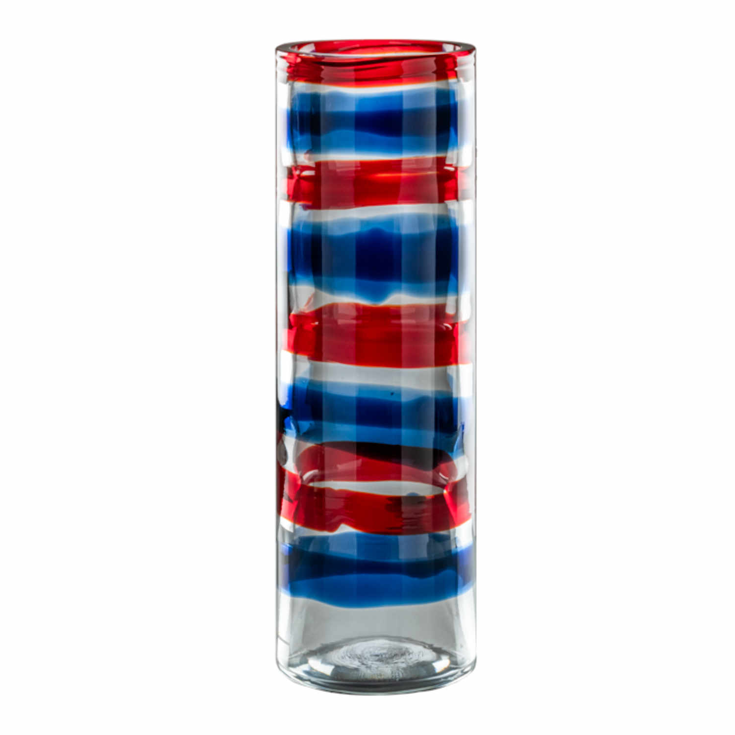 ANELLI Vase, Farbe blue-red von Venini