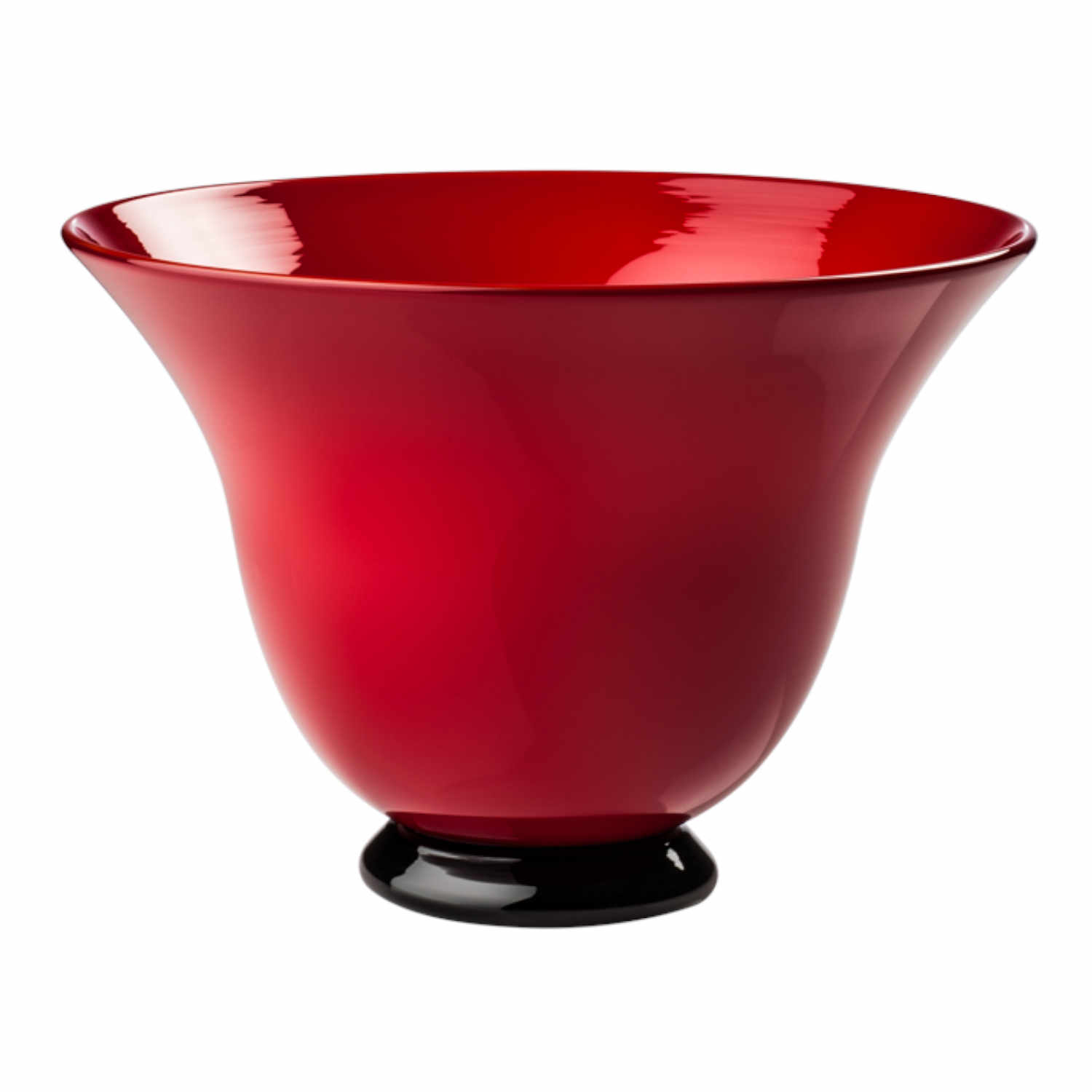 ANNI TRENTA Vase, Grösse ø 25 cm, Farbe red von Venini