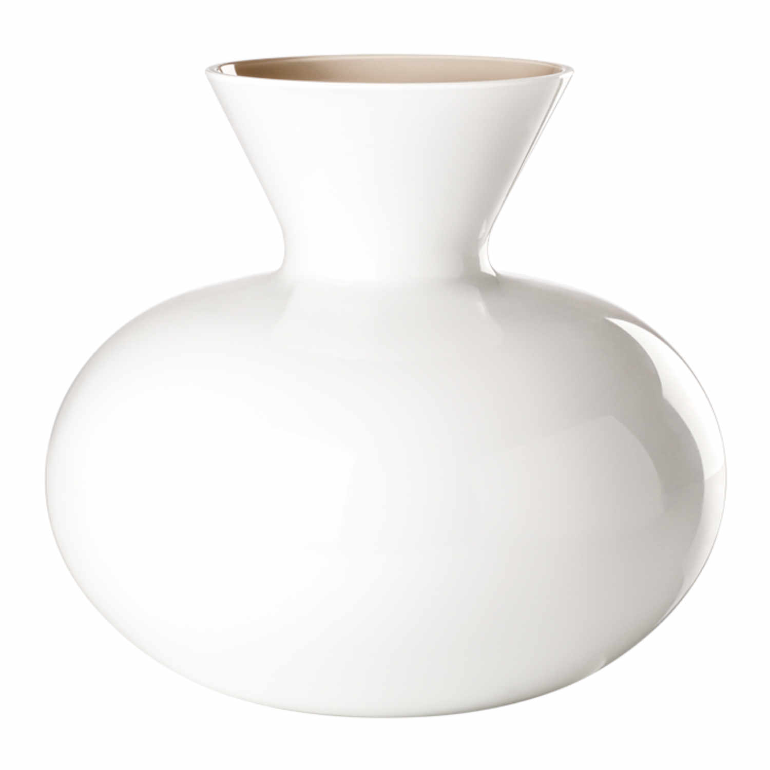 IDRIA Vase, Grösse h. 27 cm, Farbe milk-white/grey IDRIA Vase, Grösse h. 27 cm, Farbe milk-white/grey von Venini