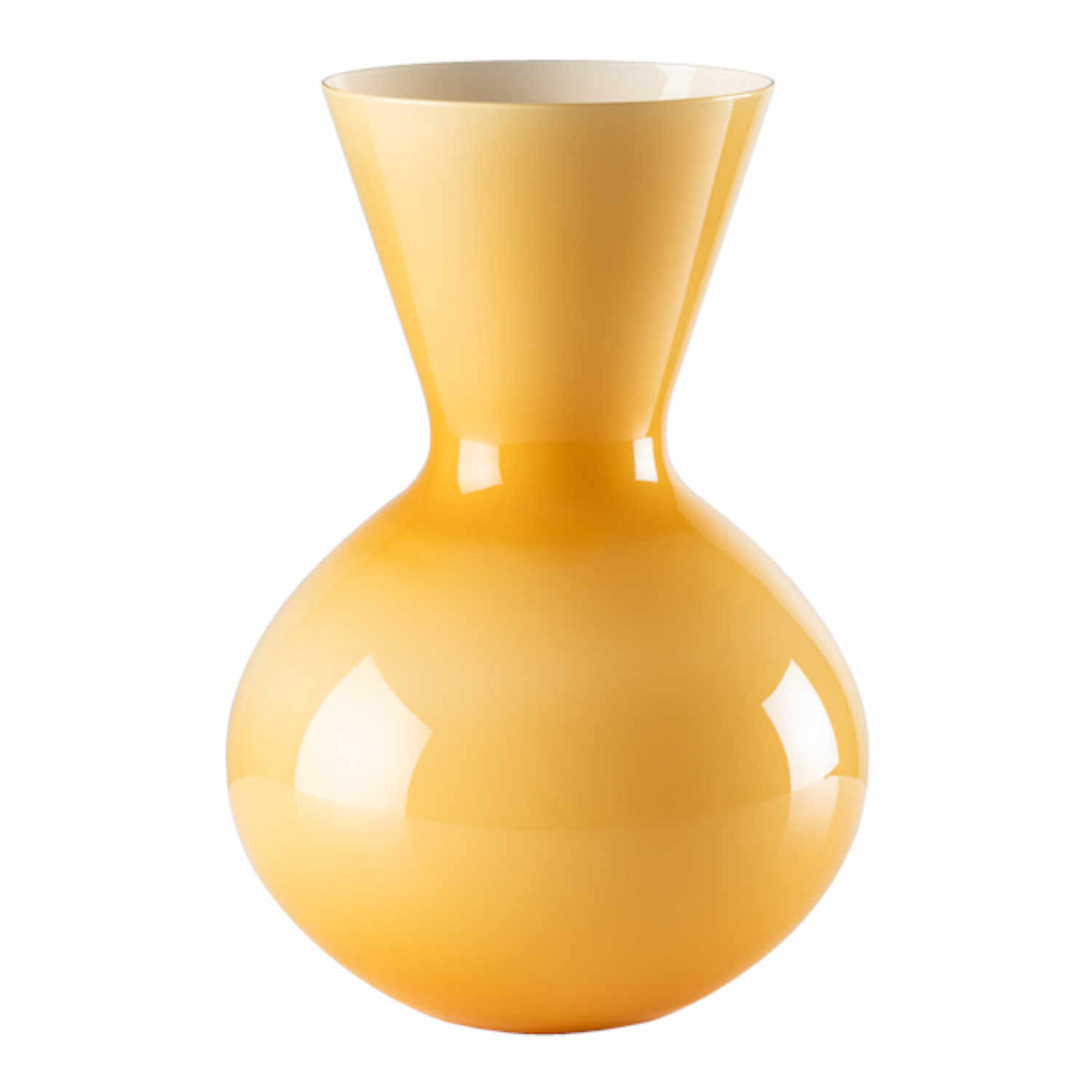 IDRIA Vase, Grösse h. 36 cm, Farbe amber von Venini