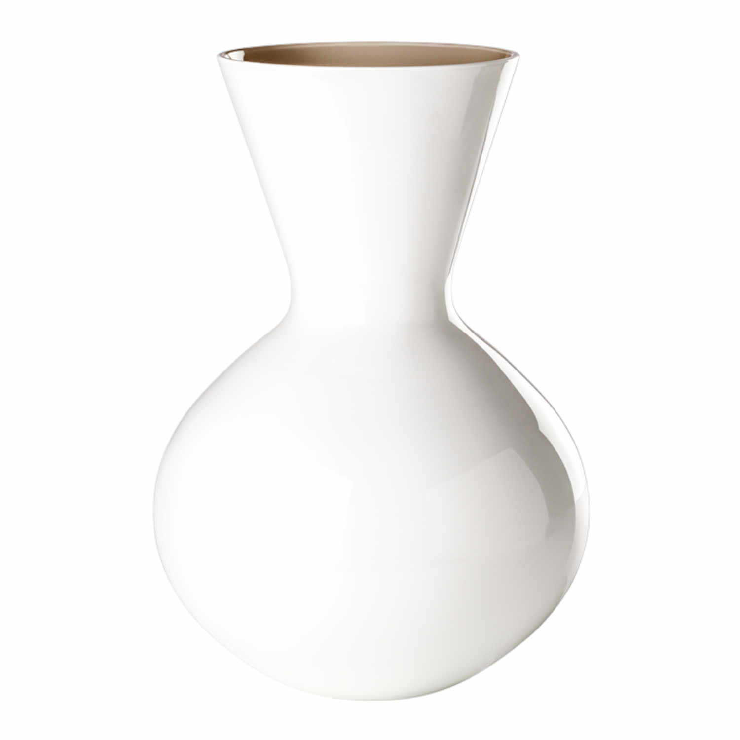 IDRIA Vase, Grösse h. 36 cm, Farbe milk-white/grey IDRIA Vase, Grösse h. 36 cm, Farbe milk-white/grey von Venini