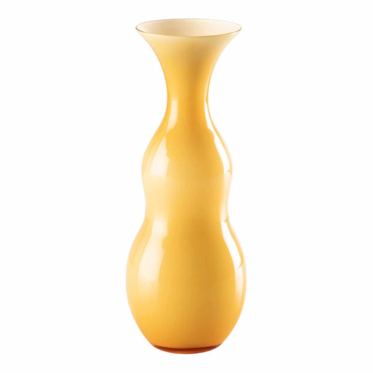 PIGMENTI Vase, Grösse h. 36,5 cm, Farbe opal/amber von Venini
