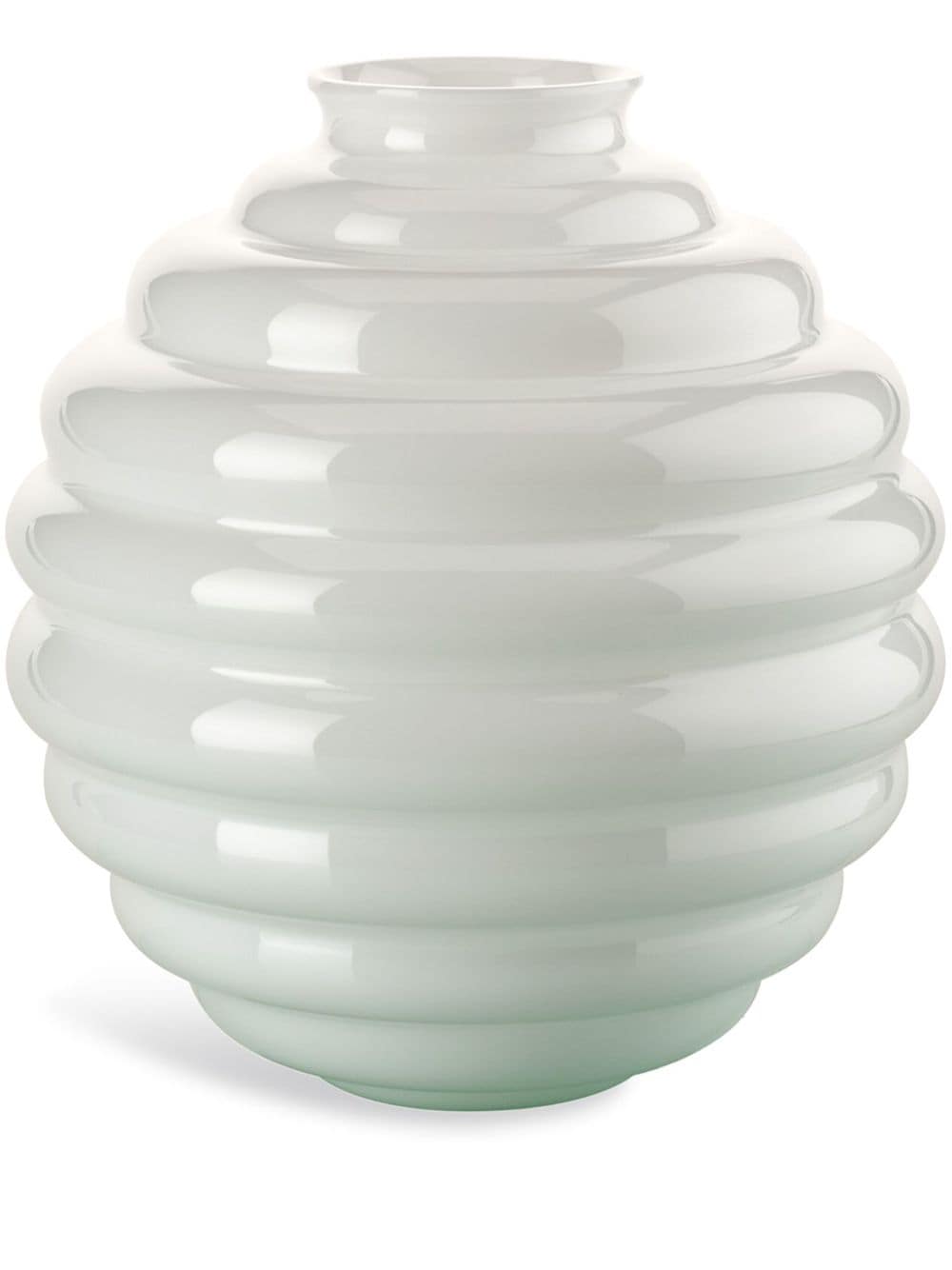 Venini Deco glass vase - White von Venini
