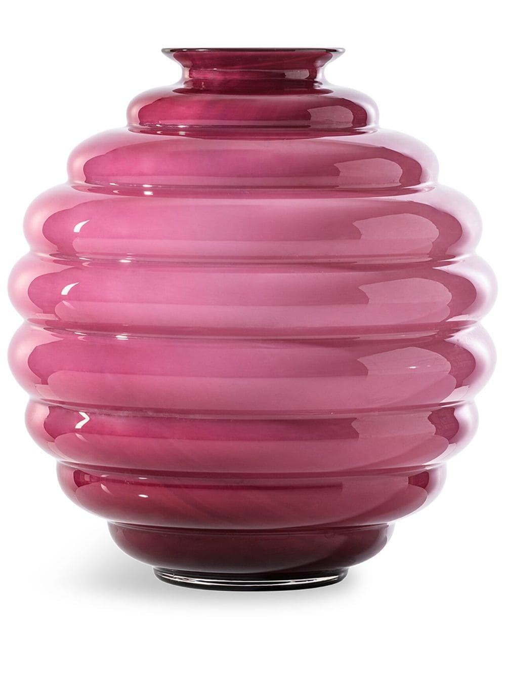 Venini Deco transparent-design vase (29cm) - Pink von Venini
