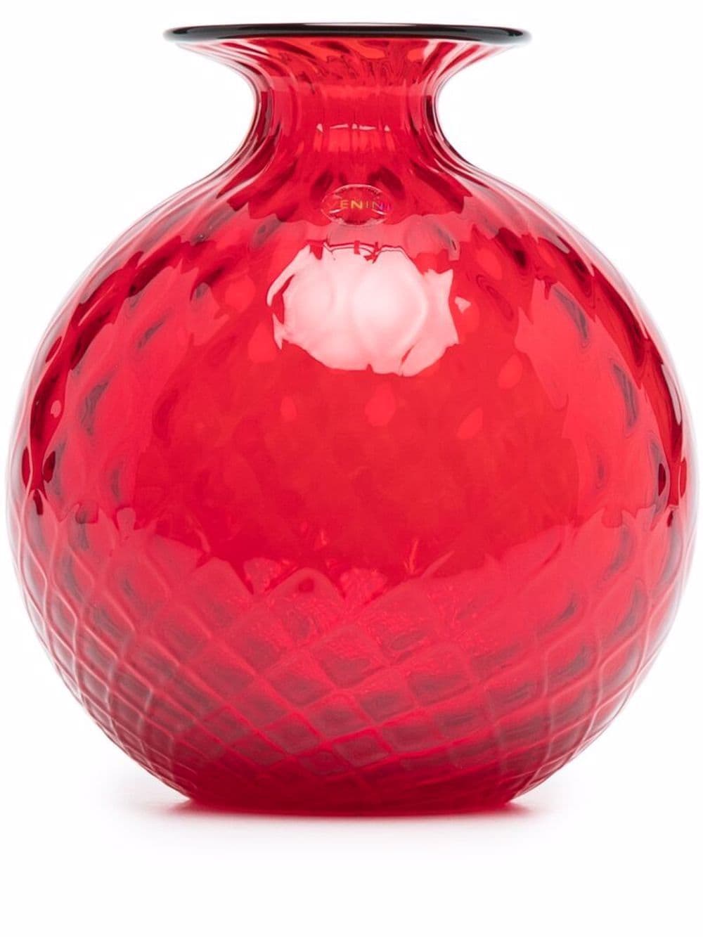 Venini Monofiori Balloton glass vase - Red von Venini