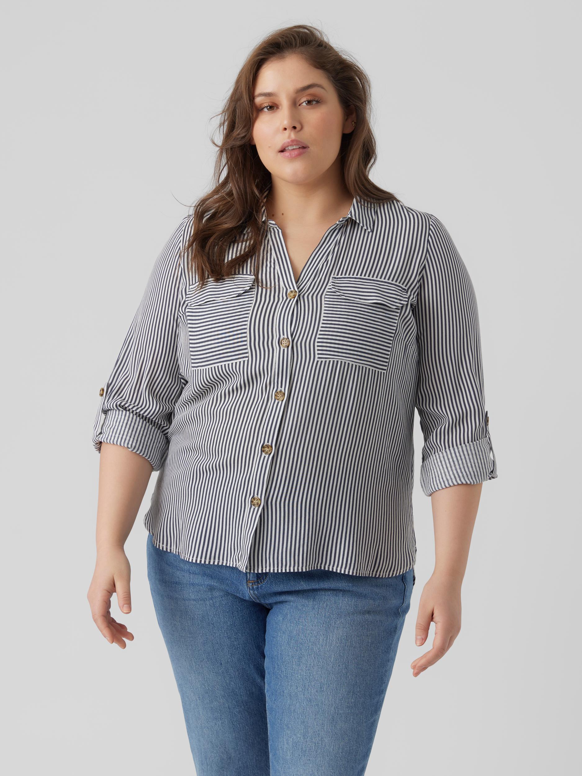Vero Moda Curve Hemdbluse »VMBUMPY L/S SHIRT NEW CURVE GA NOOS« Vero Moda Curve Hemdbluse »VMBUMPY L/S SHIRT NEW CURVE GA NOOS« von Vero Moda Curve