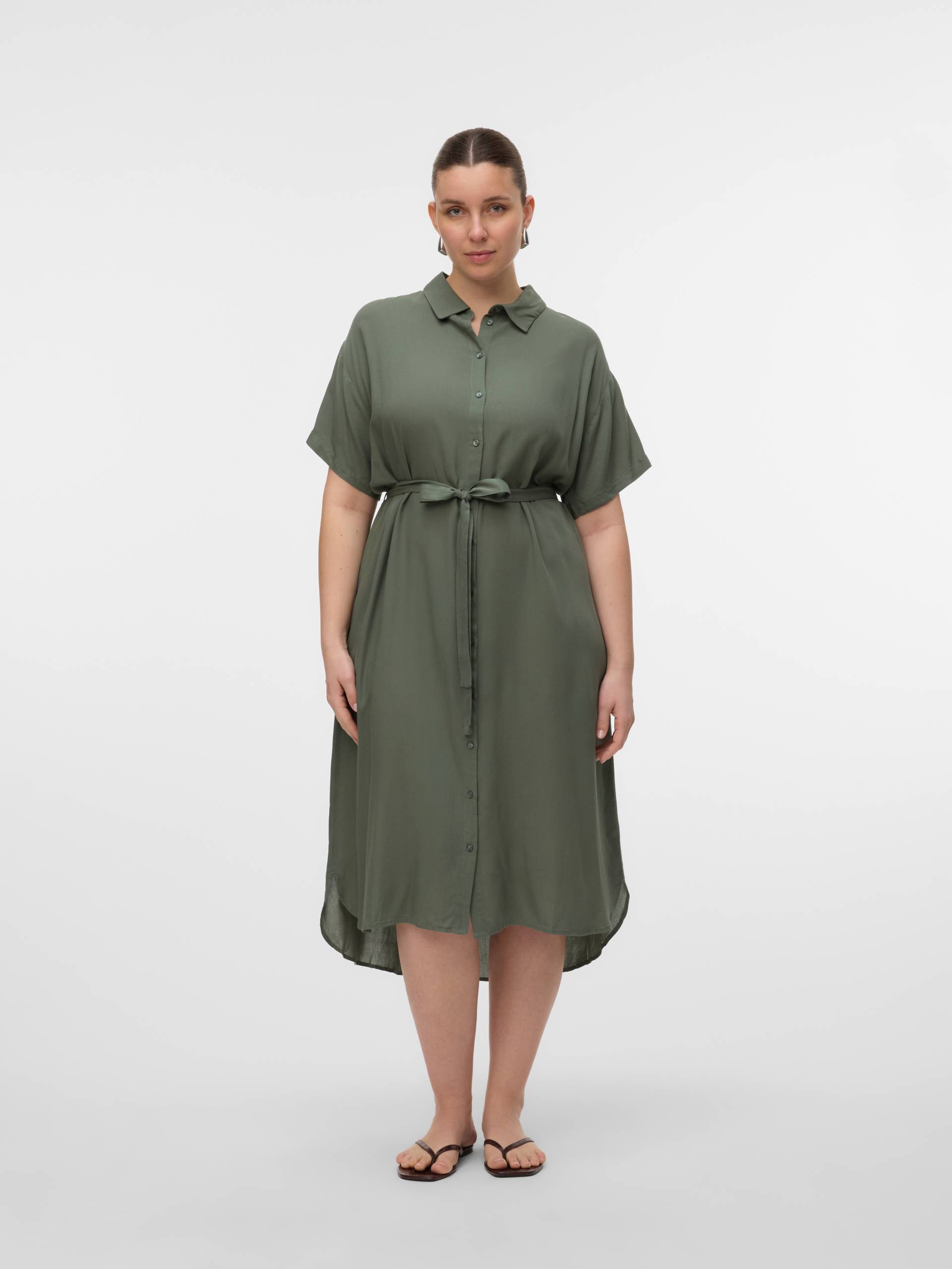 Vero Moda Curve Hemdblusenkleid »VMBUMPY SS SHIRT DRESS WVN GA CUR« Vero Moda Curve Hemdblusenkleid »VMBUMPY SS SHIRT DRESS WVN GA CUR« von Vero Moda Curve