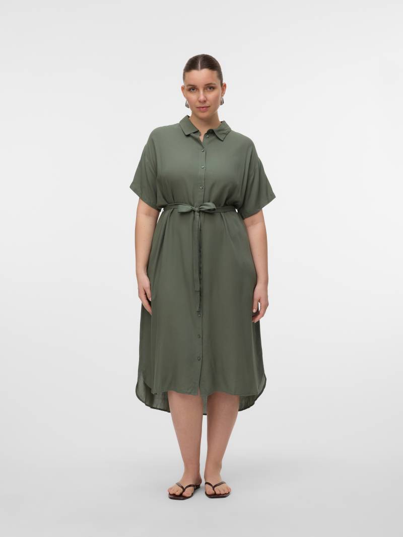 Vero Moda Curve Hemdblusenkleid »VMBUMPY SS SHIRT DRESS WVN GA CUR« von Vero Moda Curve