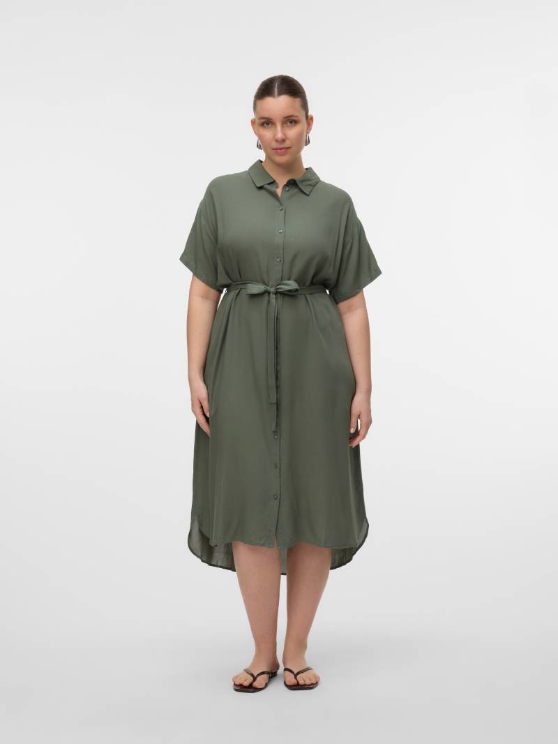 Vero Moda Curve Hemdblusenkleid »VMBUMPY SS SHIRT DRESS WVN GA CUR« von Vero Moda Curve