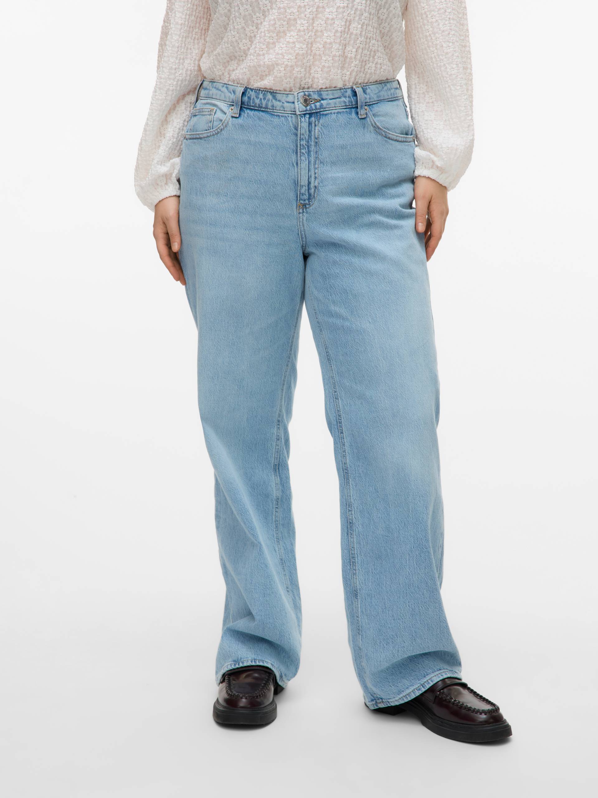 Vero Moda Curve High-waist-Jeans »VMCTESSA HR WIDE J RA339 GA CUR NOOS« Vero Moda Curve High-waist-Jeans »VMCTESSA HR WIDE J RA339 GA CUR NOOS« von Vero Moda Curve