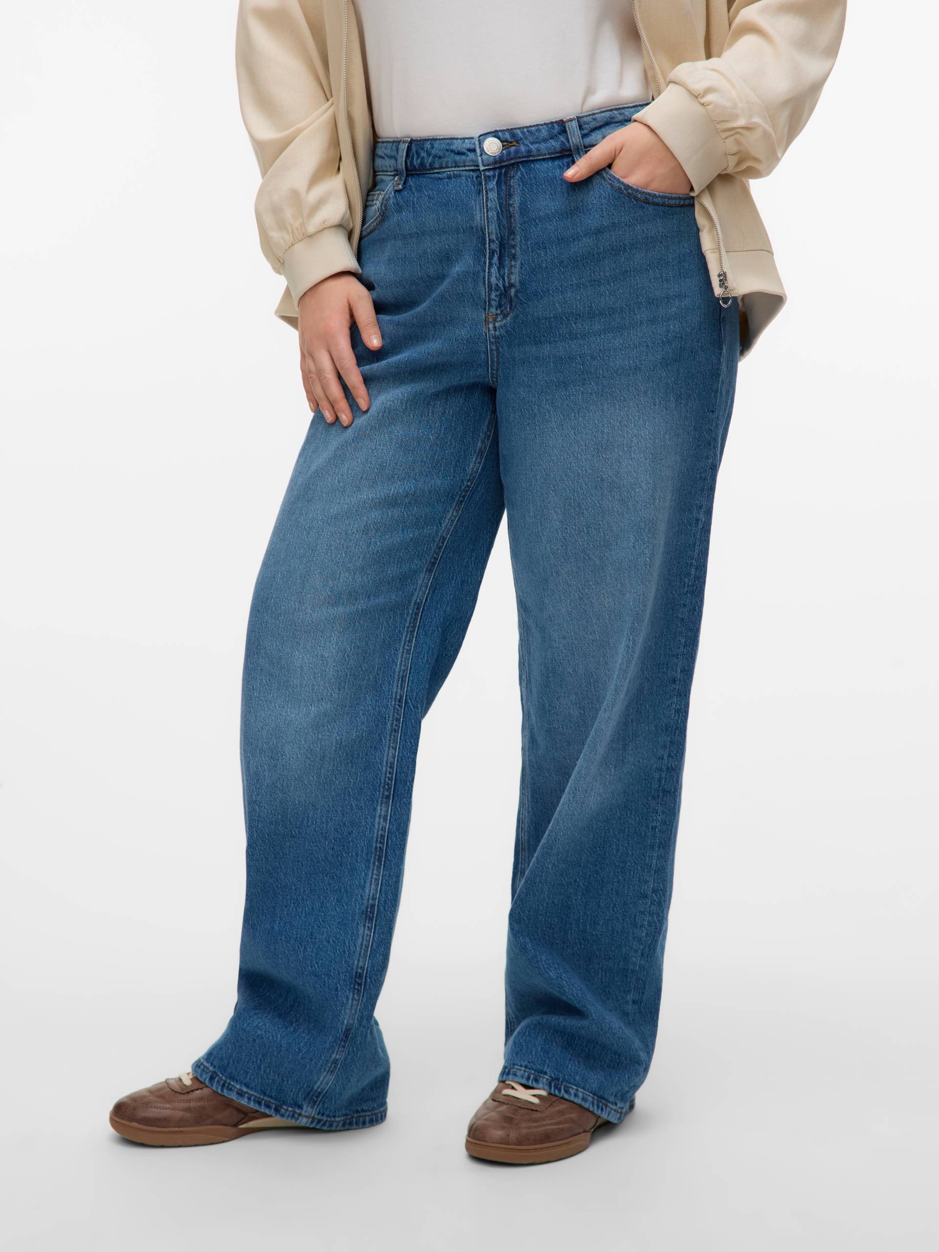 Vero Moda Curve High-waist-Jeans »VMCTESSA HR WIDE J RA380 GA CUR NOOS« Vero Moda Curve High-waist-Jeans »VMCTESSA HR WIDE J RA380 GA CUR NOOS« von Vero Moda Curve