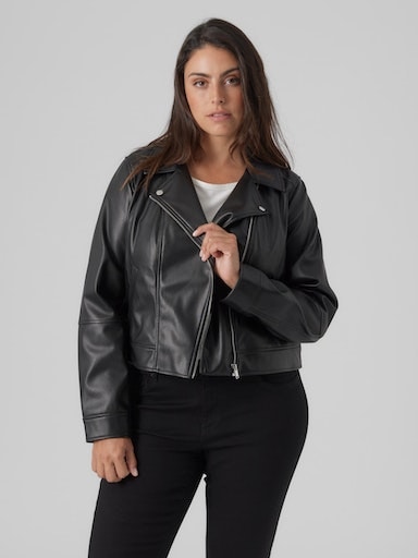 Vero Moda Curve Lederimitatjacke »VMCBELLAANNA SHORT COATED JKT CUR NOOS« von Vero Moda Curve