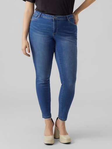 Vero Moda Curve Slim-fit-Jeans »VMFANYA SLIM JEANS VI3312 GA CUR NOOS« von Vero Moda Curve
