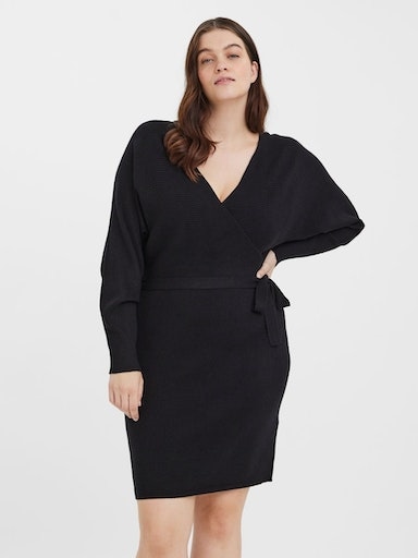 Vero Moda Curve Strickkleid »VMHOLLYREM LS V-NECK DRESS GA NOOS CUR« von Vero Moda Curve