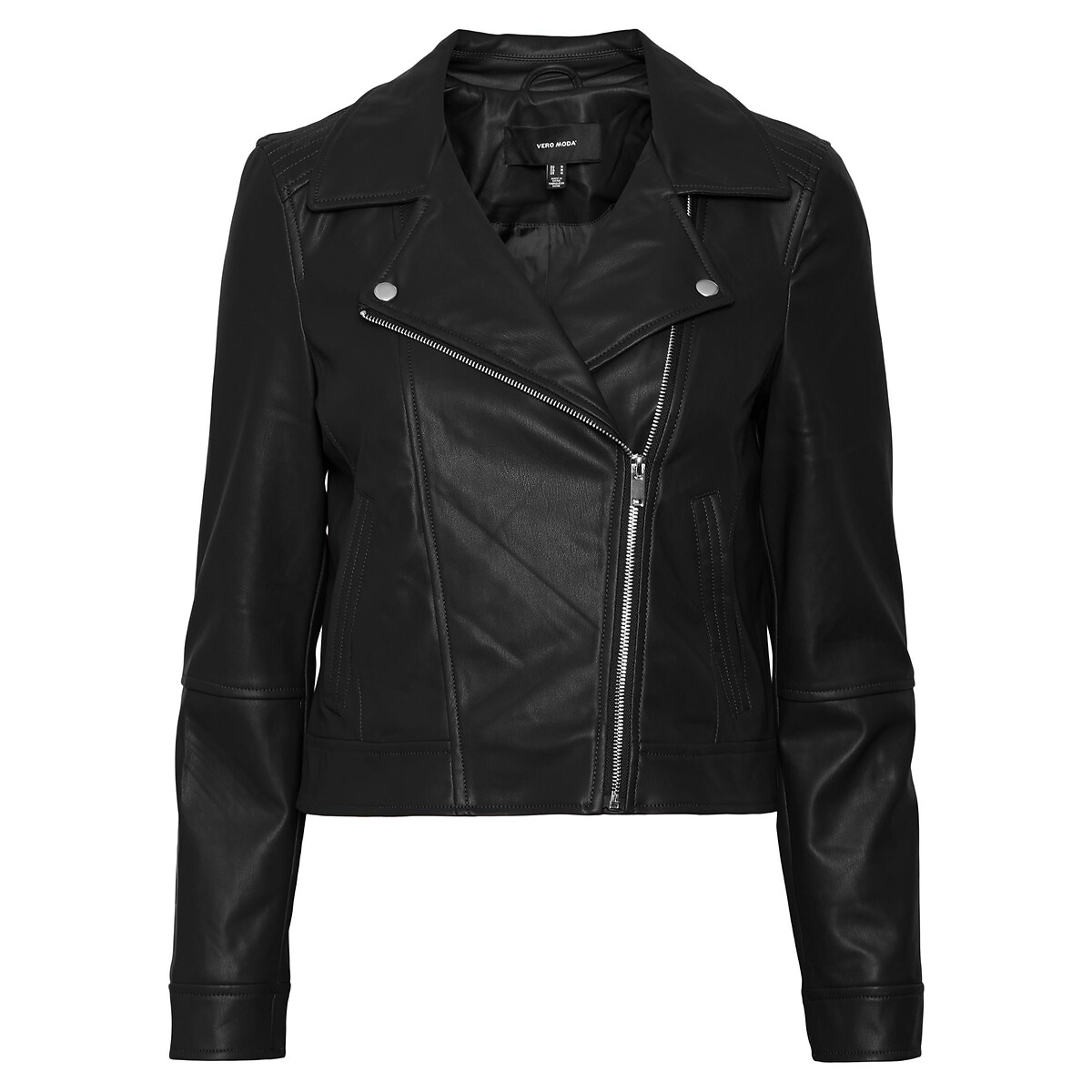 Bikerjacke mit Reissverschluss, Lederimitat von Vero Moda