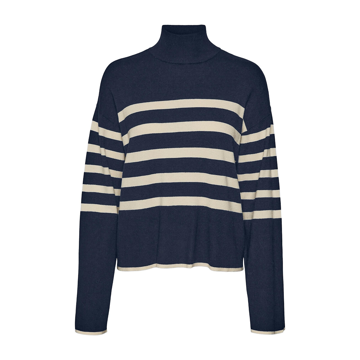 Gestreifter Pullover, Stehkragen von Vero Moda