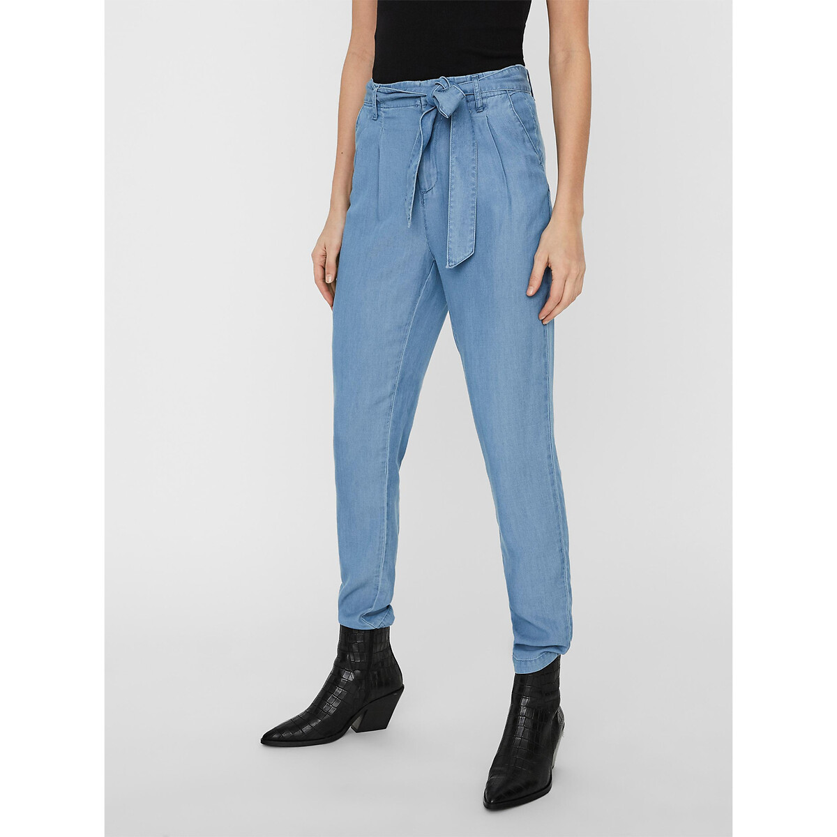 Hose, Loose-Fit, hoher Bund, Lyocell von Vero Moda