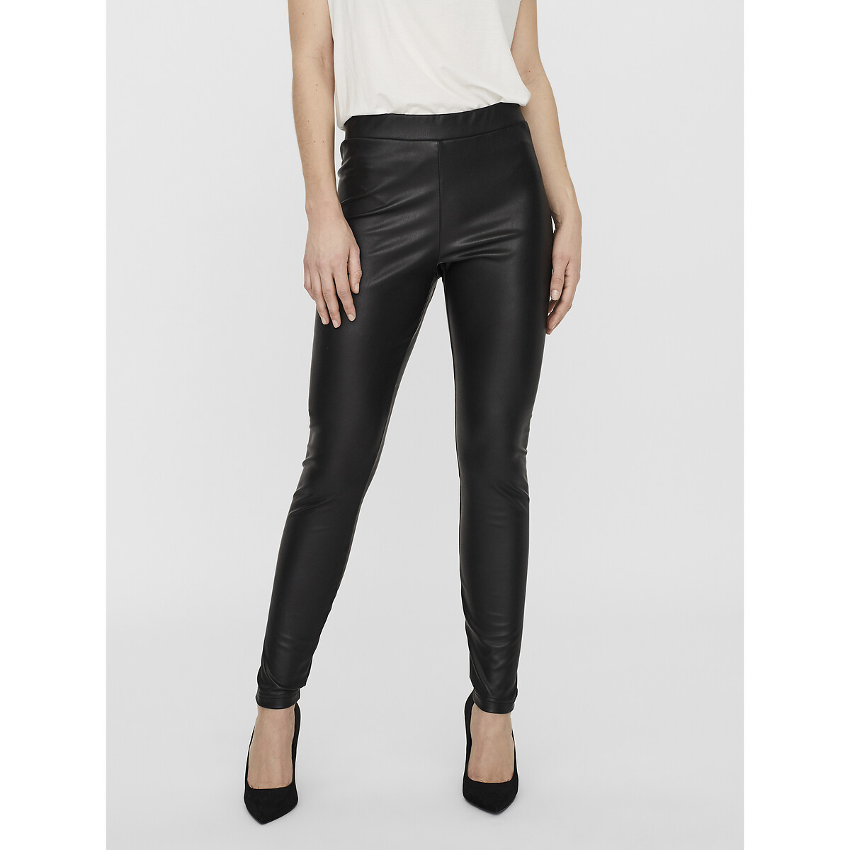 Leggings in Leder-Optik von Vero Moda