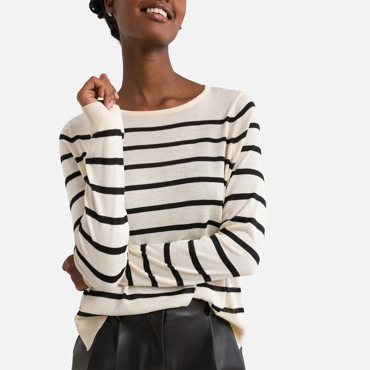 Pullover im Matrosenstil, Feinstrick von Vero Moda