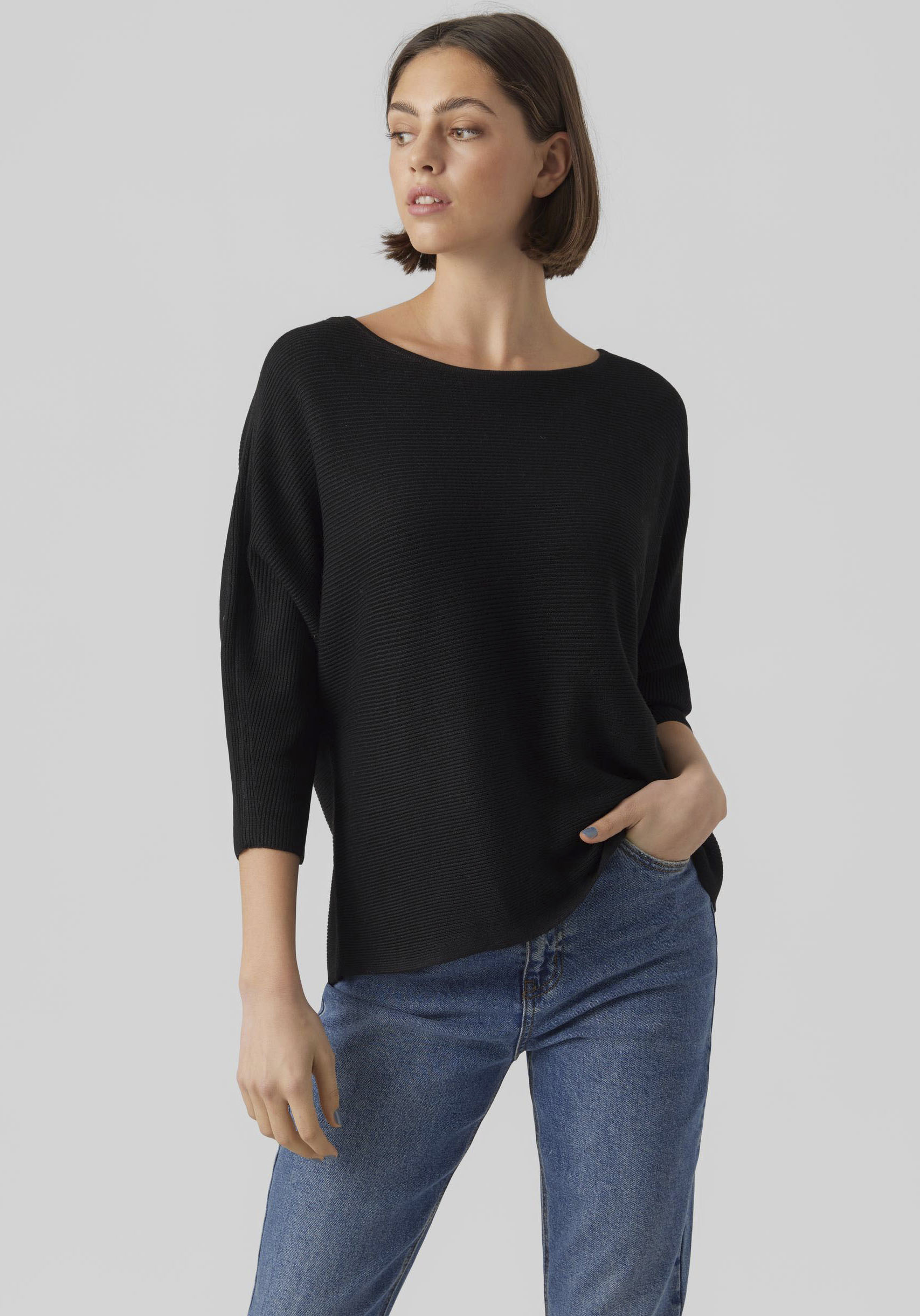 Vero Moda 3/4 Arm-Pullover »VMNORA 3/4 BOATNECK BLOUSE NOOS« von Vero Moda