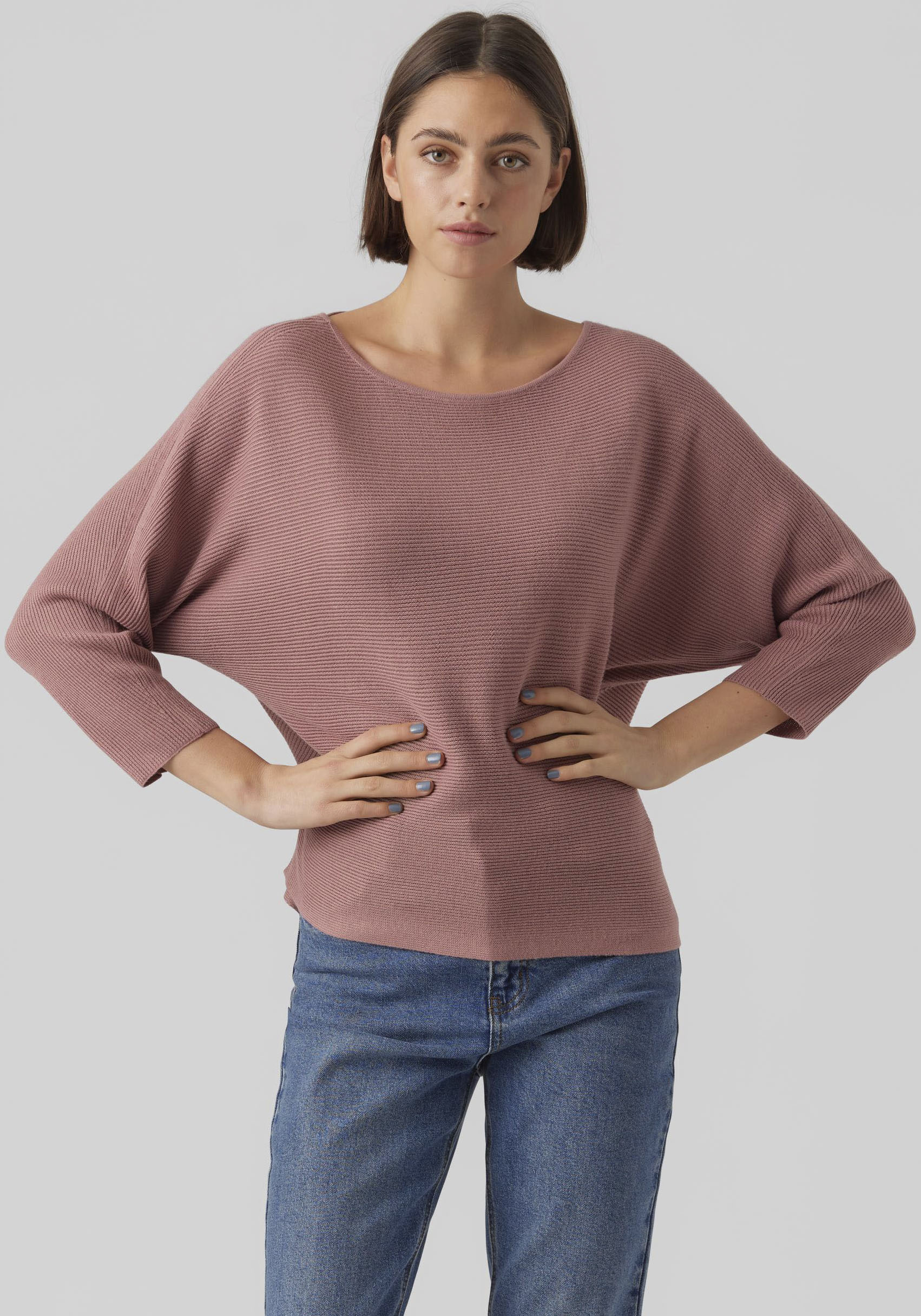 Vero Moda 3/4 Arm-Pullover »VMNORA 3/4 BOATNECK BLOUSE NOOS« von Vero Moda