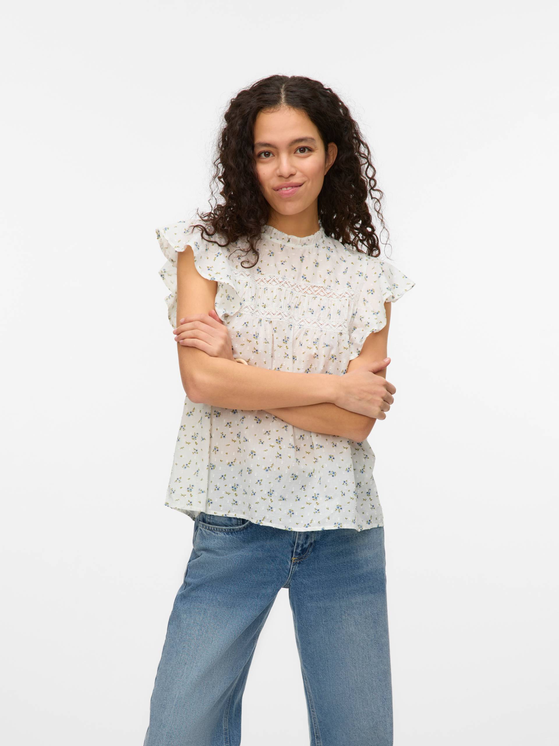 Vero Moda Blusenshirt »VMTRINE SL LACE TOP WVN NOOS« Vero Moda Blusenshirt »VMTRINE SL LACE TOP WVN NOOS« von Vero Moda