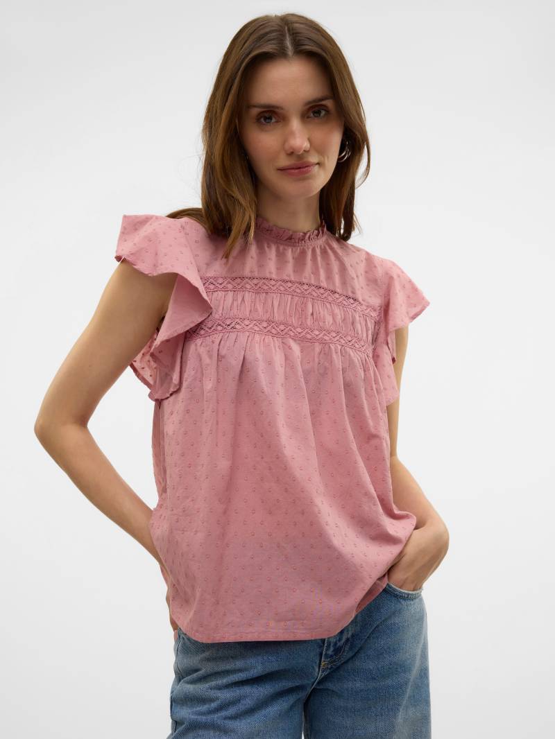 Vero Moda Blusenshirt »VMTRINE SL LACE TOP WVN NOOS« von Vero Moda