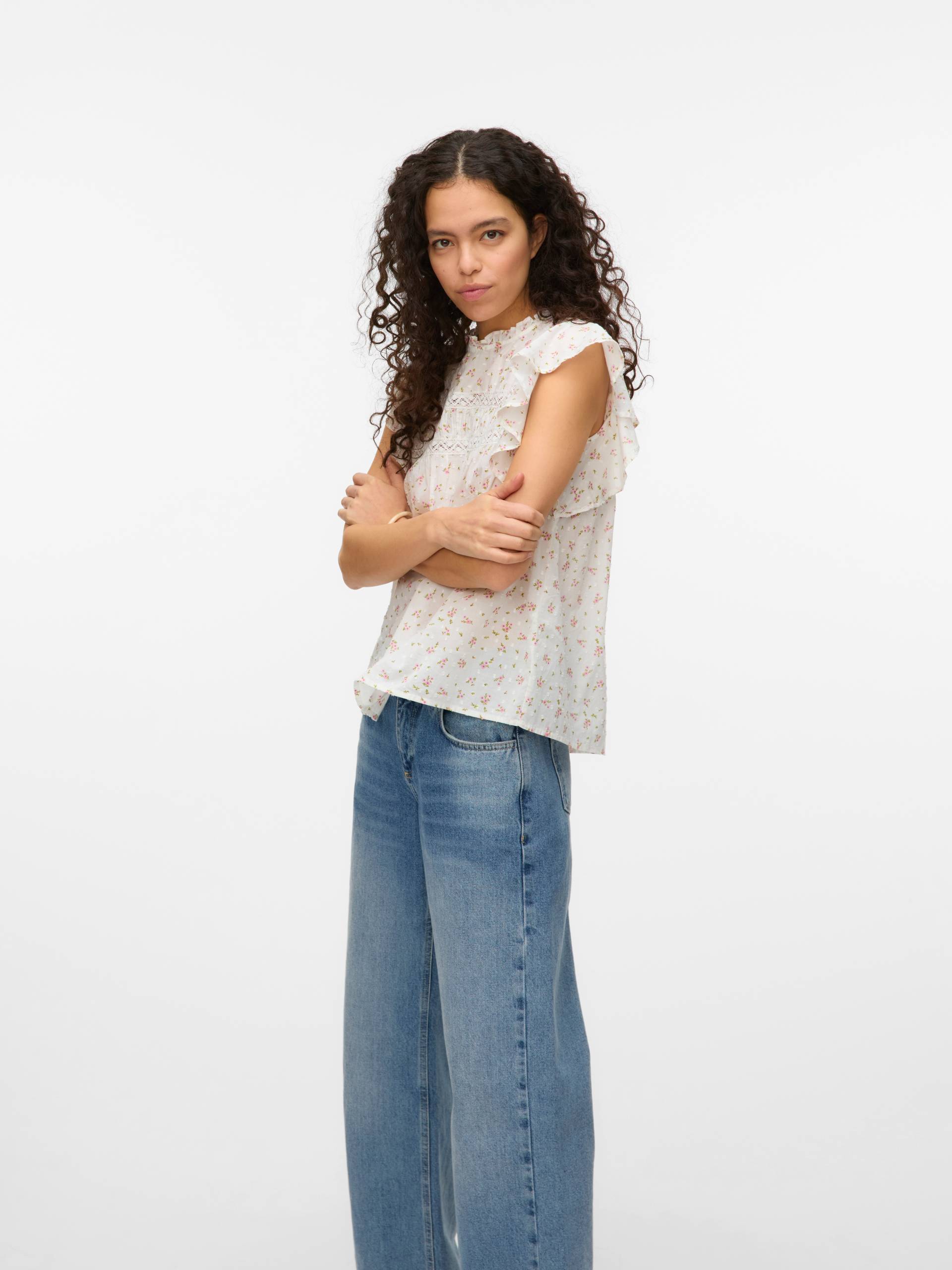 Vero Moda Blusenshirt »VMTRINE SL LACE TOP WVN NOOS« Vero Moda Blusenshirt »VMTRINE SL LACE TOP WVN NOOS« von Vero Moda