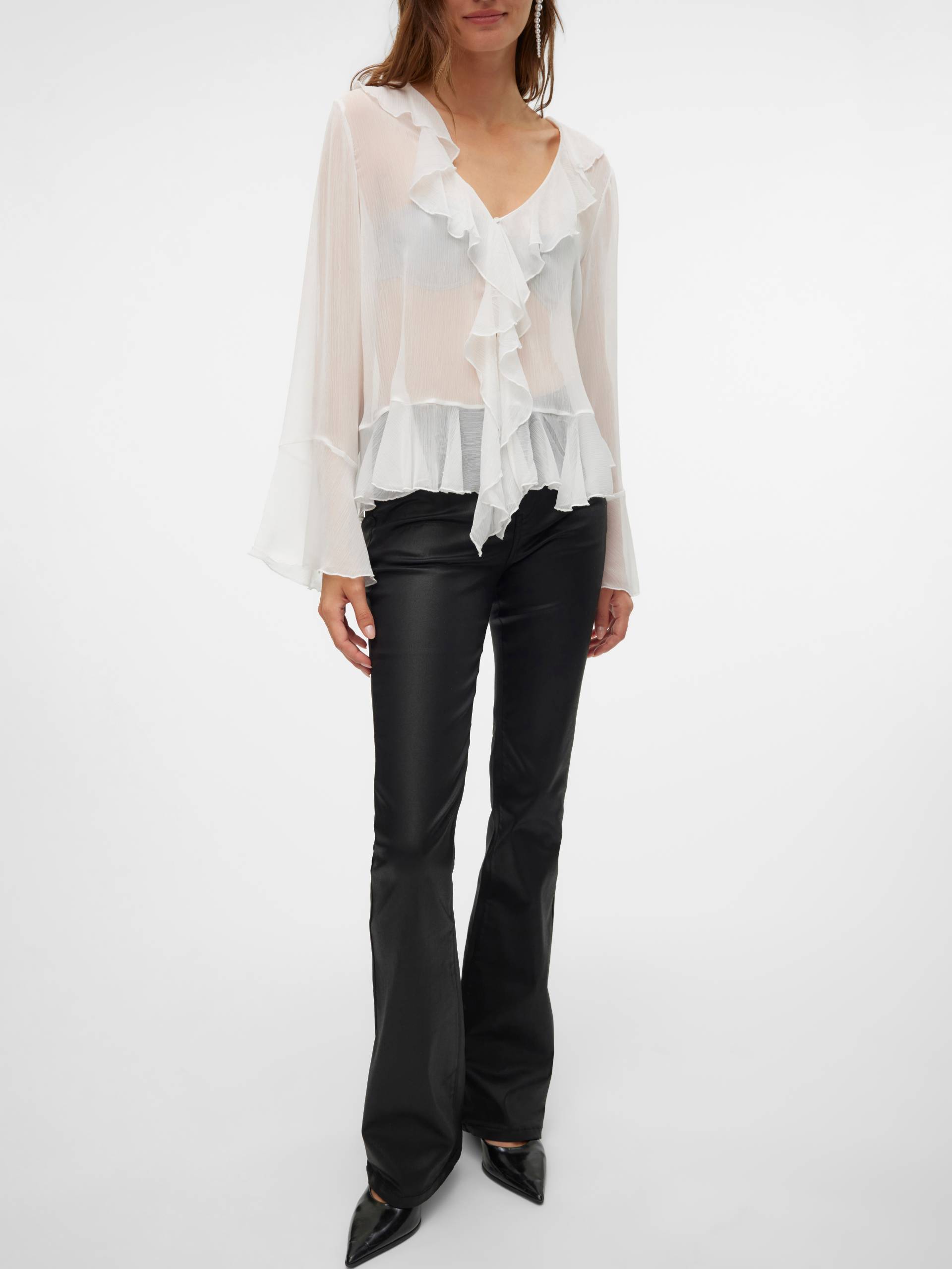 Vero Moda Bootcut-Jeans »VMFLASH MR FLARED COATED PANTS NOOS« Vero Moda Bootcut-Jeans »VMFLASH MR FLARED COATED PANTS NOOS« von Vero Moda