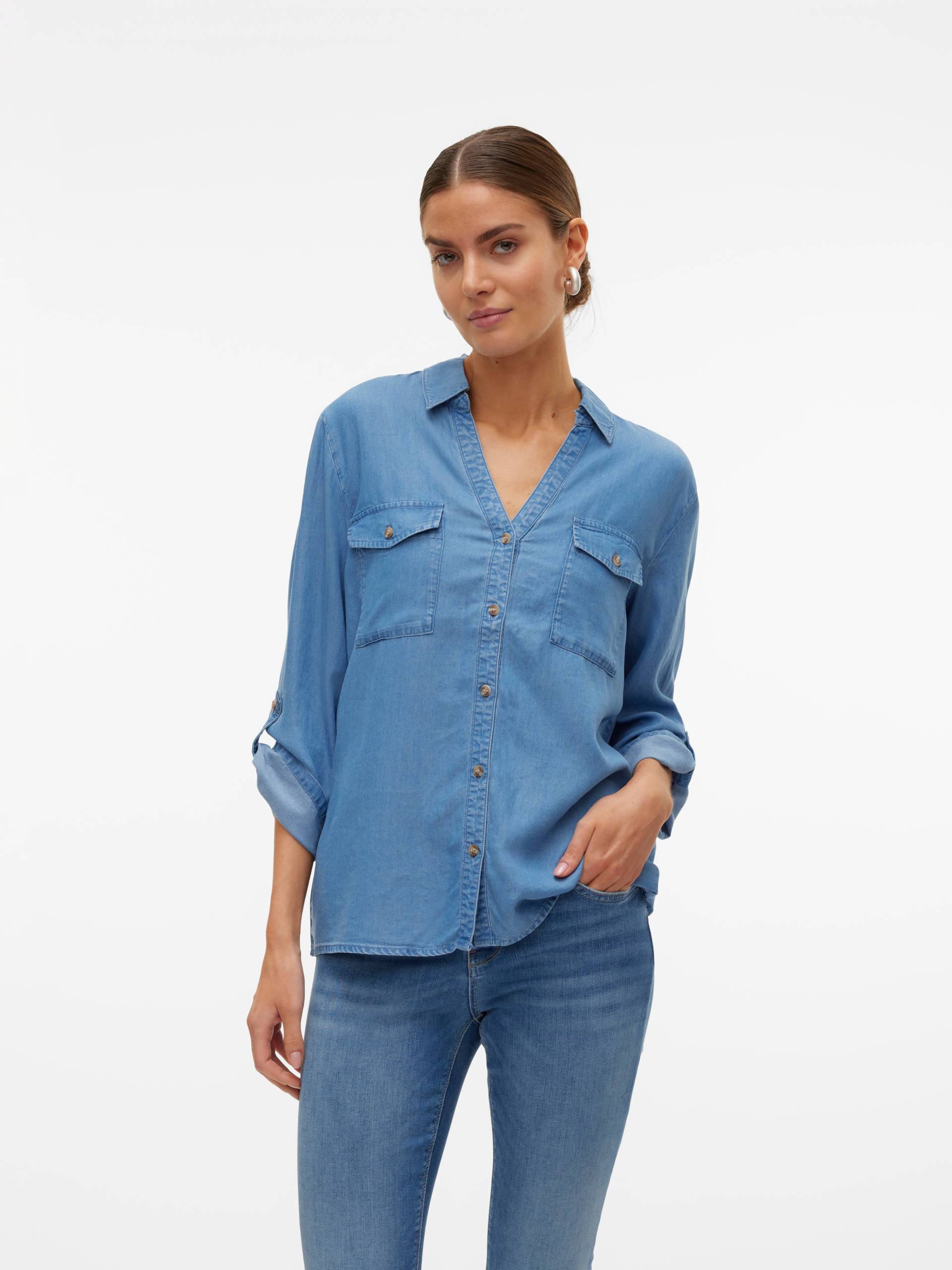 Vero Moda Hemdbluse »VMBREE 7/8 SLEEVE LOOSE TENCEL SHIRT GA« Vero Moda Hemdbluse »VMBREE 7/8 SLEEVE LOOSE TENCEL SHIRT GA« von Vero Moda