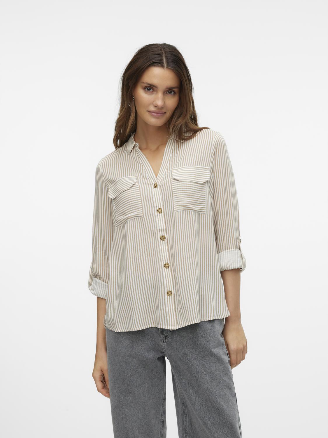 Vero Moda Hemdbluse »VMBUMPY L/S SHIRT NEW WVN GA NOOS« von Vero Moda