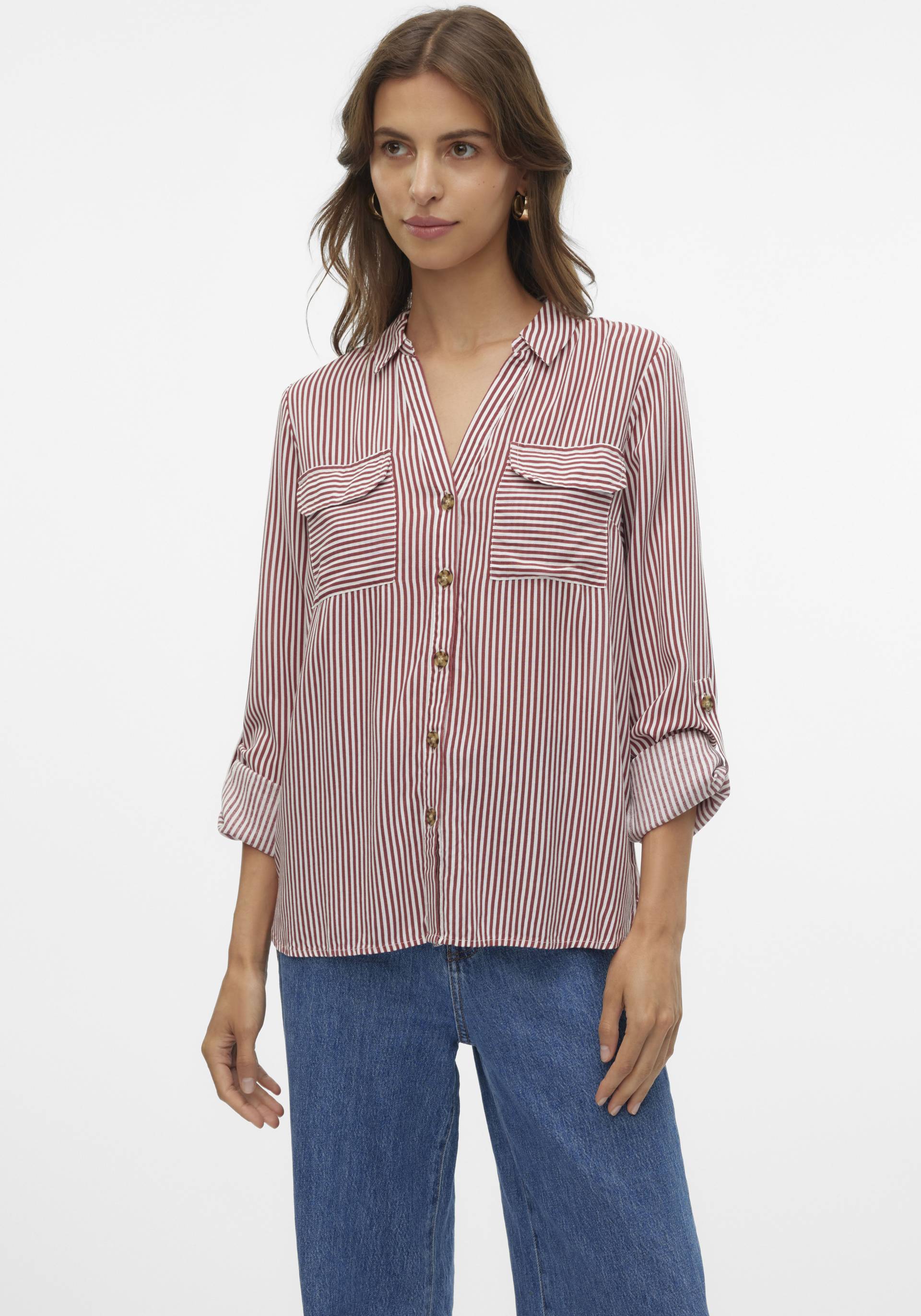 Vero Moda Hemdbluse »VMBUMPY L/S SHIRT NEW WVN GA NOOS« Vero Moda Hemdbluse »VMBUMPY L/S SHIRT NEW WVN GA NOOS« von Vero Moda