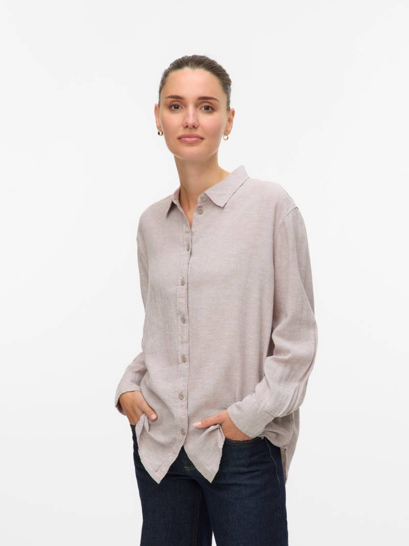 Vero Moda Hemdbluse »VMLINN LINEN LS SHIRT WVN NOOS«, hochwertige Qaulität mit Leinen von Vero Moda