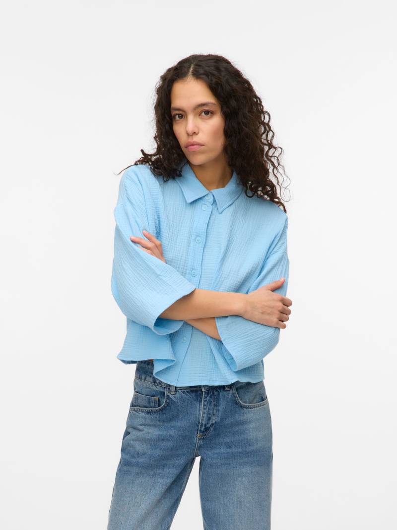Vero Moda Hemdbluse »VMNATALI CROP SHIRT WVN NOOS« von Vero Moda