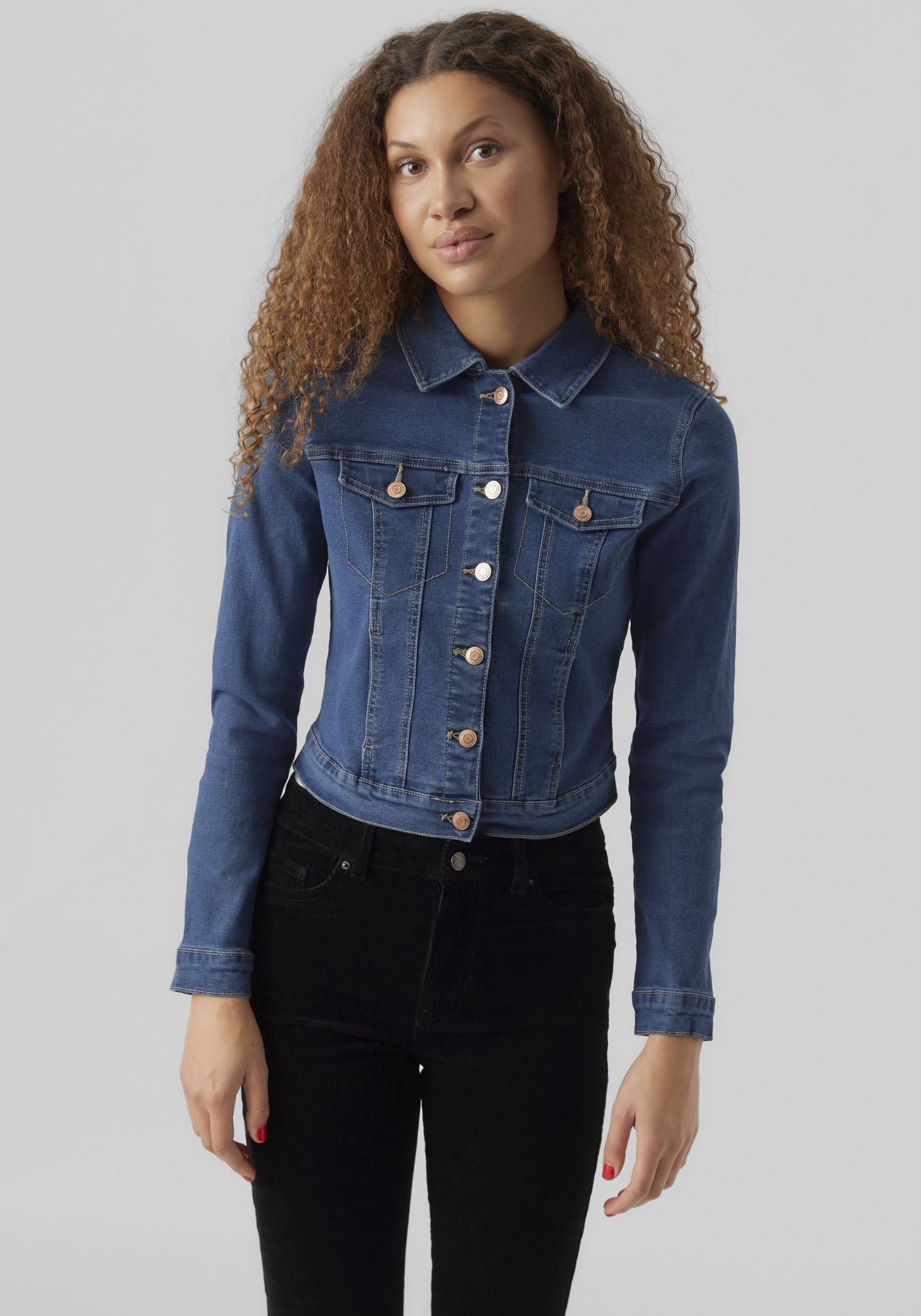 Vero Moda Jeansjacke »VMLUNA LS SLIM DNM JACKET MIX GA NOOS« von Vero Moda