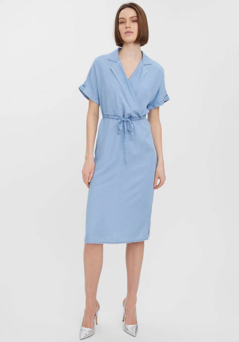 Vero Moda Jeanskleid »VMLILIANA SS WRAP UTILITY CALF DRESS« von Vero Moda