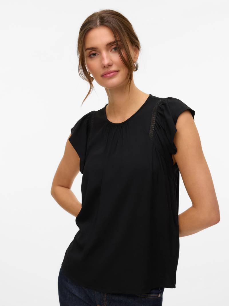 Vero Moda Kurzarmbluse »VMBELLA SS LACE TOP WVN GA NOOS« von Vero Moda