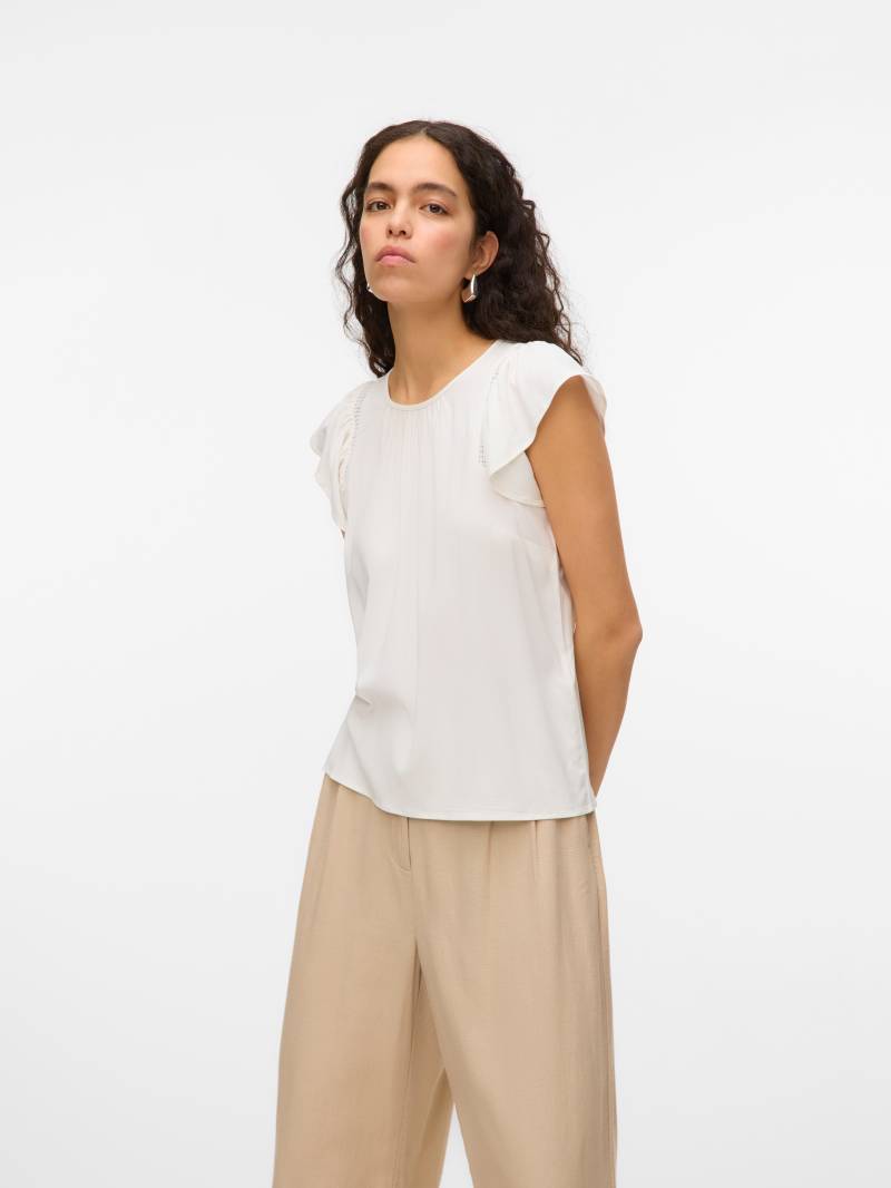 Vero Moda Kurzarmbluse »VMBELLA SS LACE TOP WVN GA NOOS« von Vero Moda